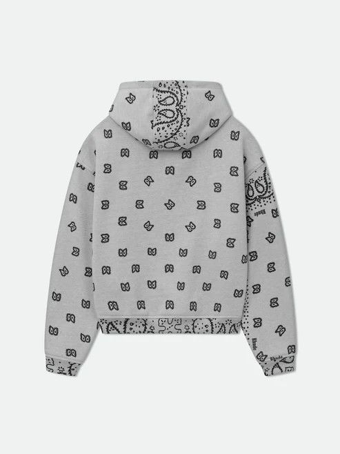 Rhude o1w1db1em1224 Bandana Hoodie in Grey Size US XXL / EU 58 / 5 - 3 Thumbnail