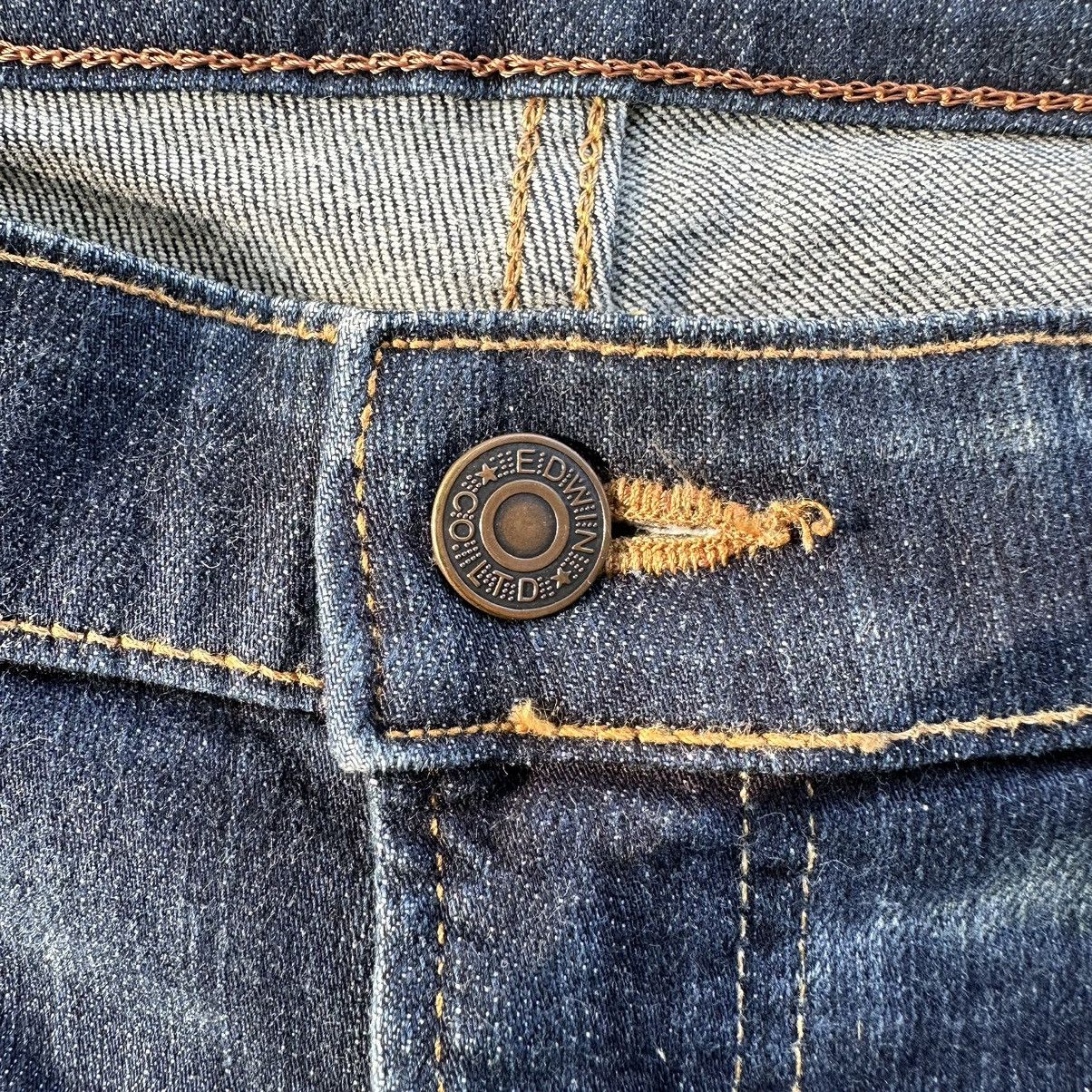 Japanese Brand Vintage Edwin Faded Denim Jeans Pants Size US 36 / EU 52 - 6 Thumbnail