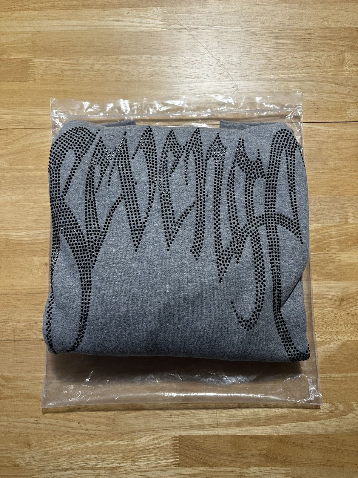 Revenge Grey Rhinestone Hoodie - L Size US L / EU 52-54 / 3 - 4 Thumbnail