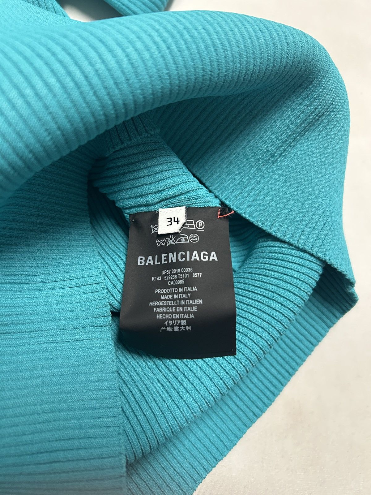 Balenciaga FW2018 Ribbed Logo Turtleneck Knit Size US XS / EU 42 / 0 - 5 Thumbnail