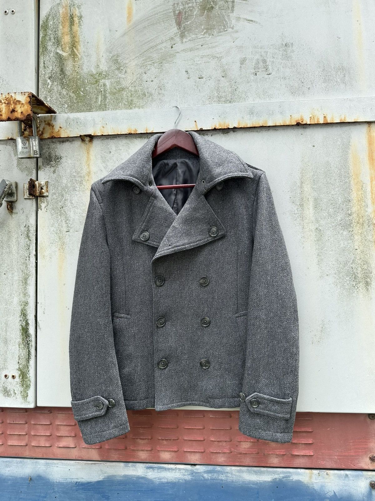 Tornado Mart 👹Tornado Mart Japan Double Breasted Wool Jacket (Woman) Size US S / EU 44-46 / 1 - 7 Thumbnail