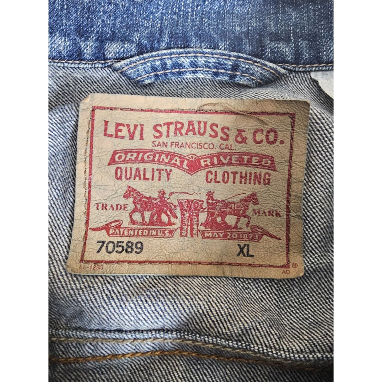 Levi's VINTAGE Levi's Trucker Denim Jacket Mens XL Medium Wash Signature 90s Casual Denim Jacket Mens XL Blue Size US 36 / EU 52 - 5 Thumbnail