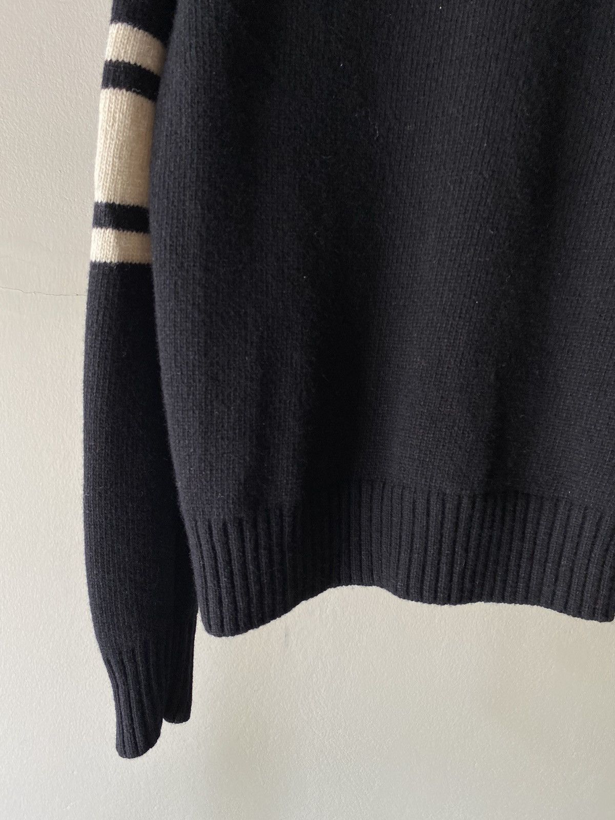 Neighborhood NHIZ izzue plus neighborhood Black Varsity Knit Cardigan Size US S / EU 44-46 / 1 - 9 Thumbnail