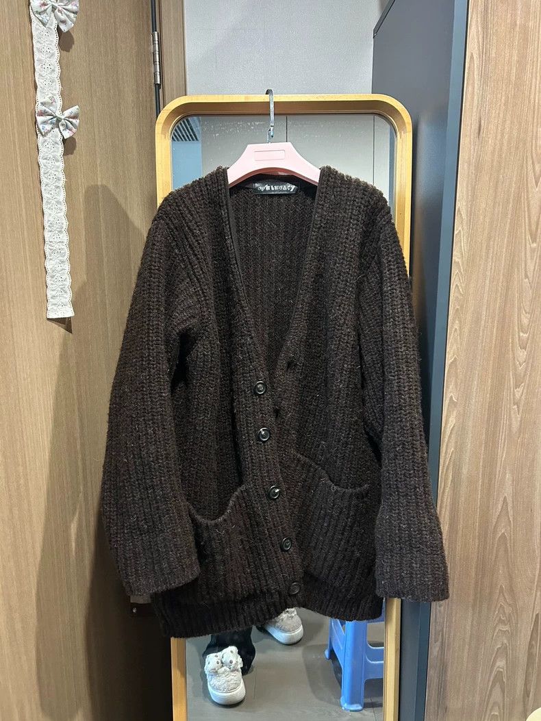Our Legacy 23AW Wool Knitted V-neck Cardigan