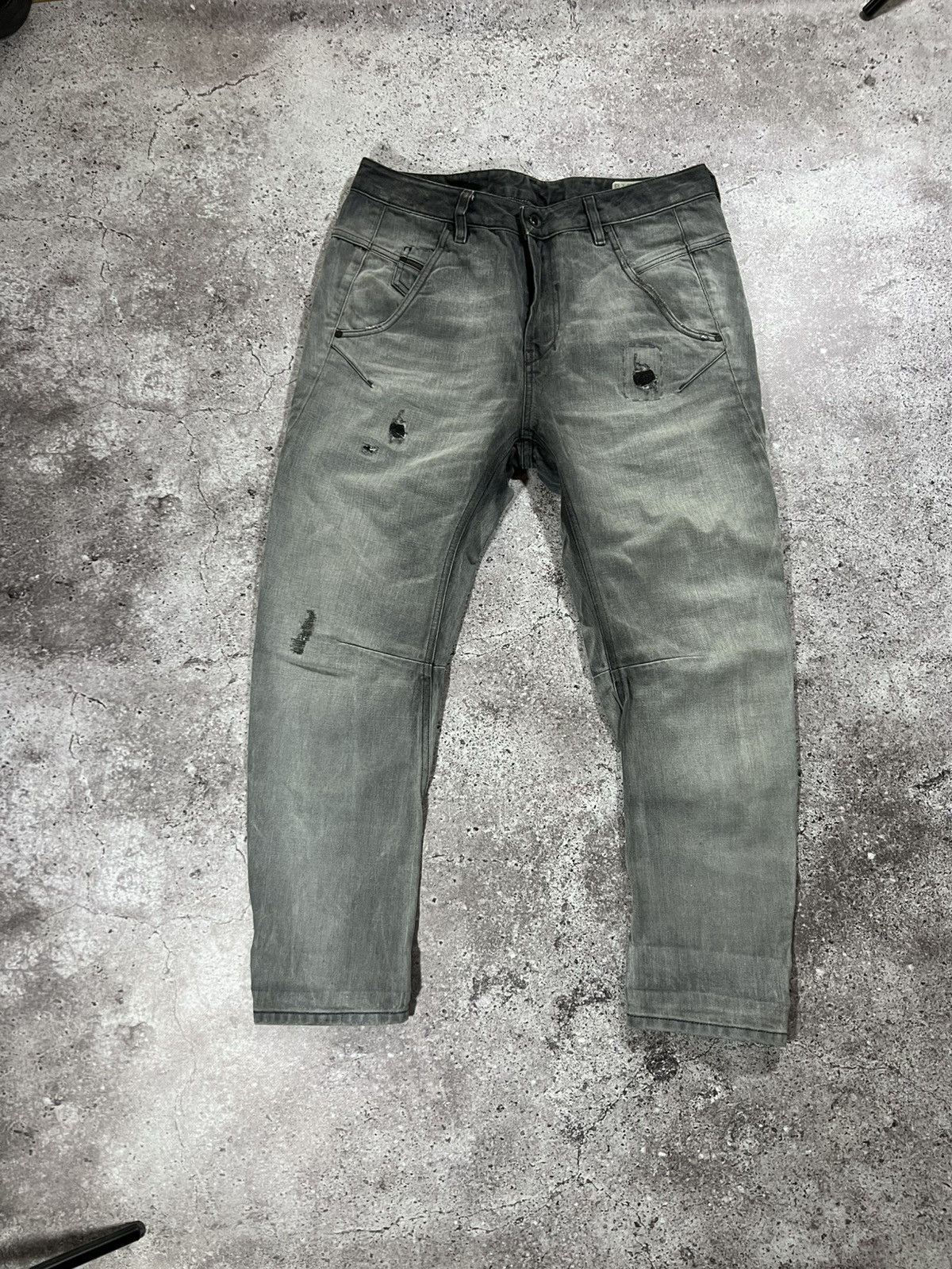 Diesel Vintage Diesel Jeans Distressed Wash Japanese Crazy y2k 90s Size US 32 / EU 48 - 1 Thumbnail