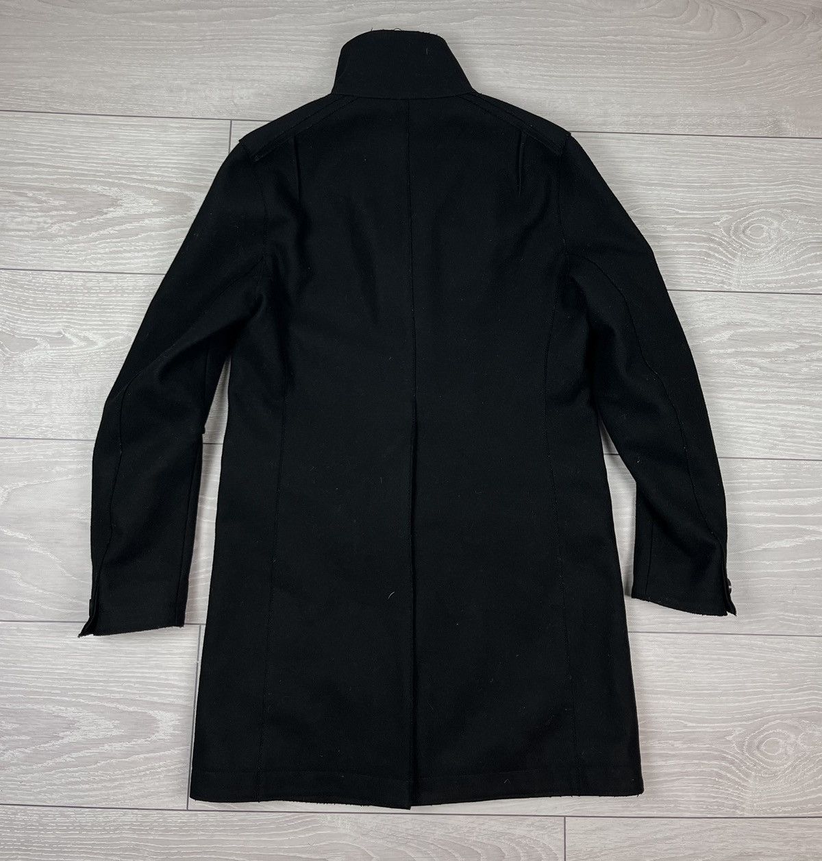 Allsaints Allsaints Thirty Six Black Wool Avante Garde Coat Jacket Size M / US 6-8 / IT 42-44 - 11 Thumbnail
