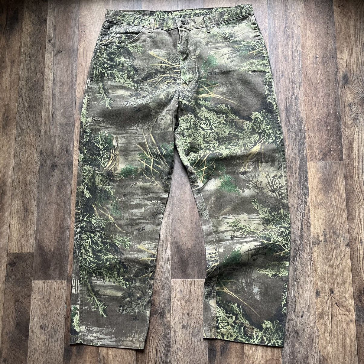 CRAZY Vintage Realistic Camo Wranglers Realtree 40x32