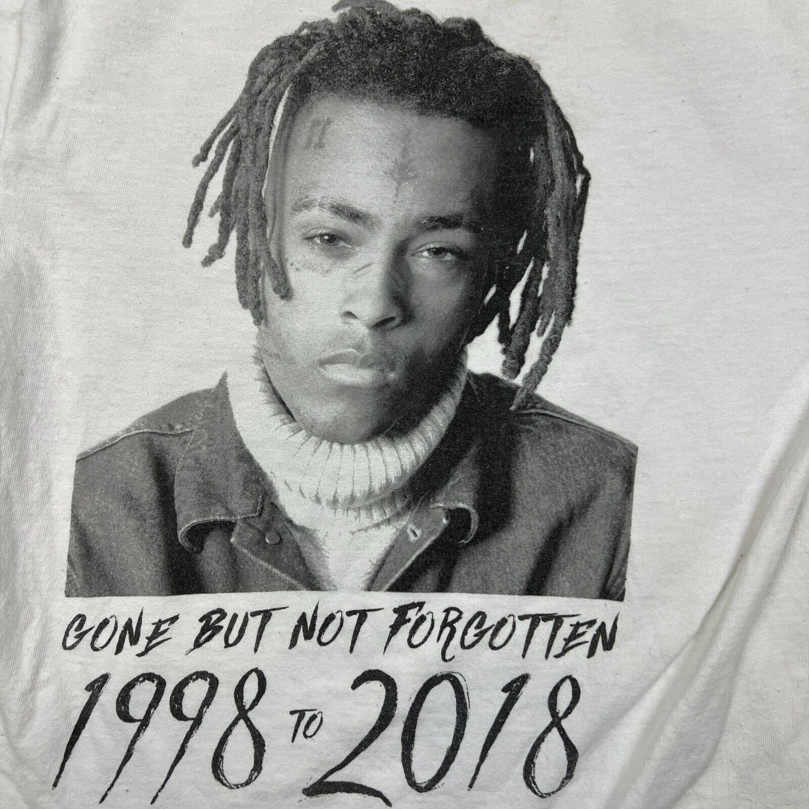 Rap Tees × Vintage XXXTentacion T Shirt Gone Not Forgotten Short Sleeve Rap Tee Size US S / EU 44-46 / 1 - 2 Thumbnail