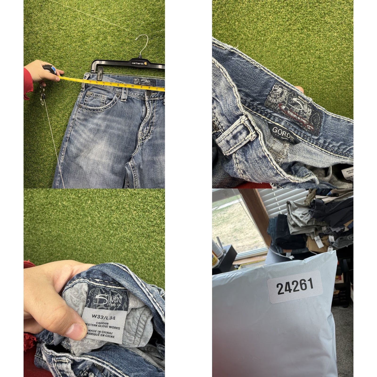 Silver Jeans Co. Silver Jeans Gordie Straight Jeans 33x34 Mens 33 Buckle 90s Grunge Rock Medium Blue Denim Casual Clothing Jeans Size US 33 - 8 Thumbnail