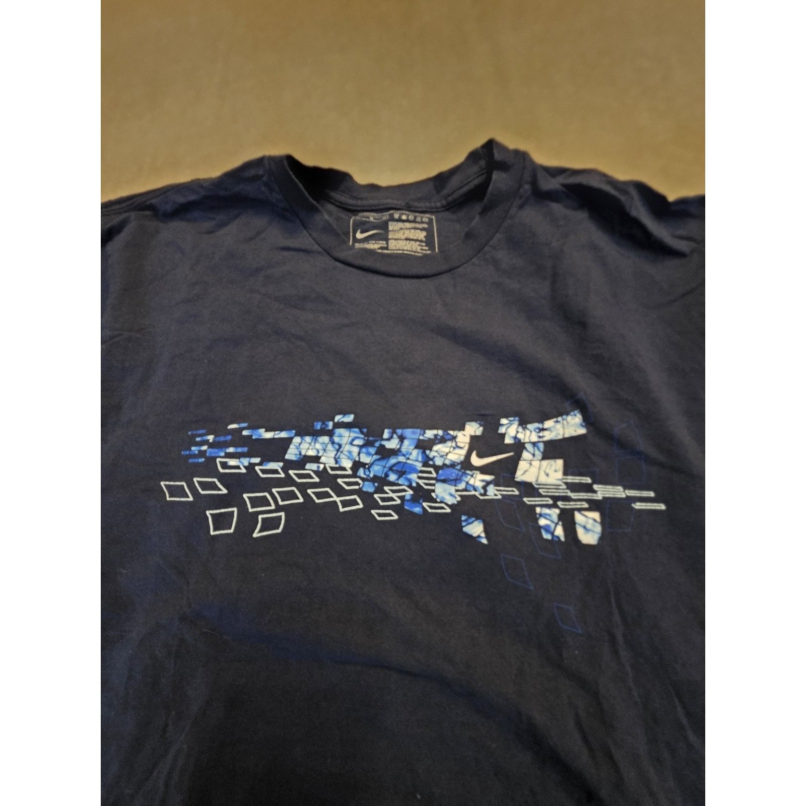 Nike Nike Men's Size Xl Short Sleeve Navy Blue Graphic T-Shirt Size US XL / EU 56 / 4 - 3 Thumbnail