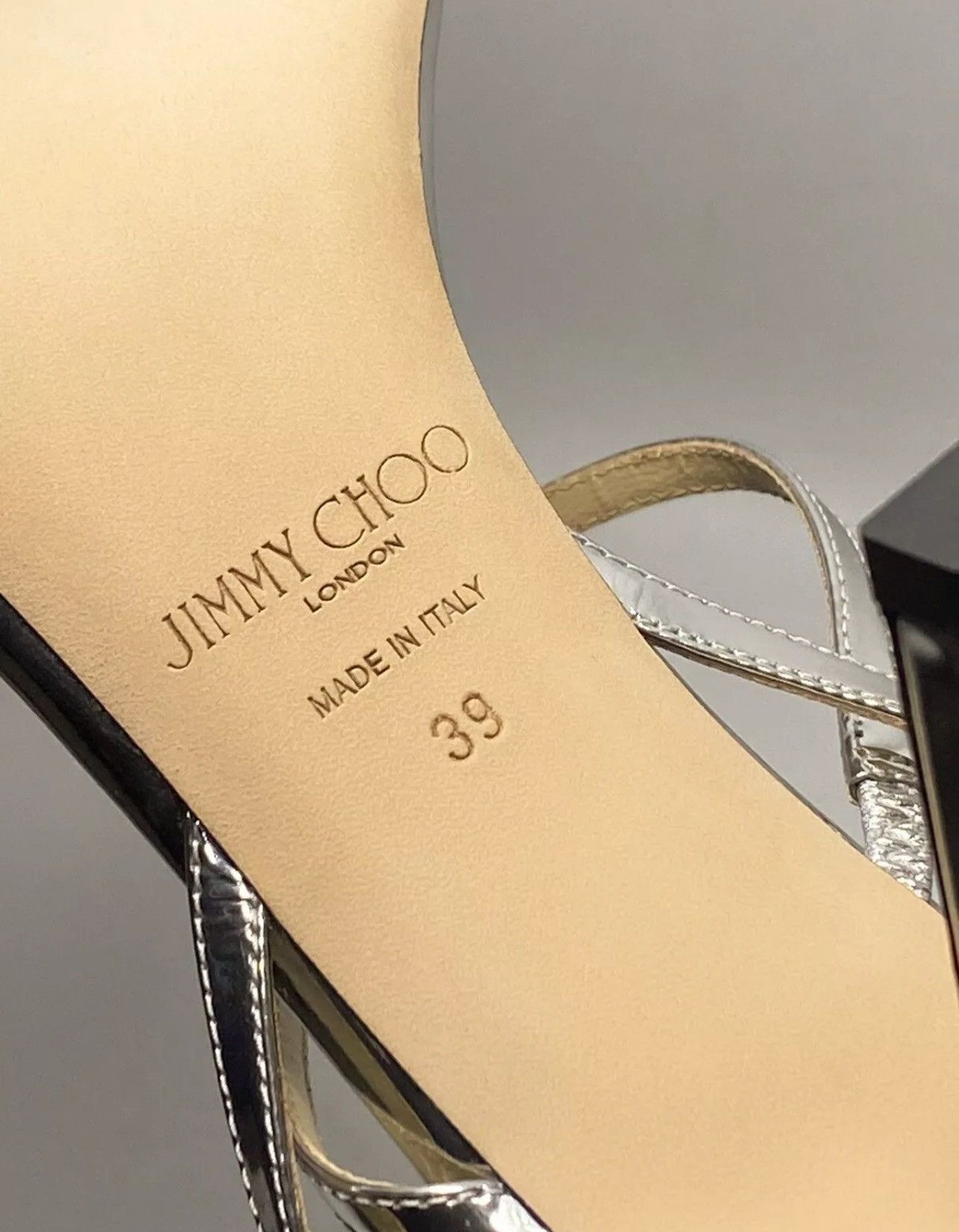 Jimmy Choo Jimmy Choo Meira Embellished Patent Leather Sandals size 39 Size US 9 / IT 39 - 13 Thumbnail