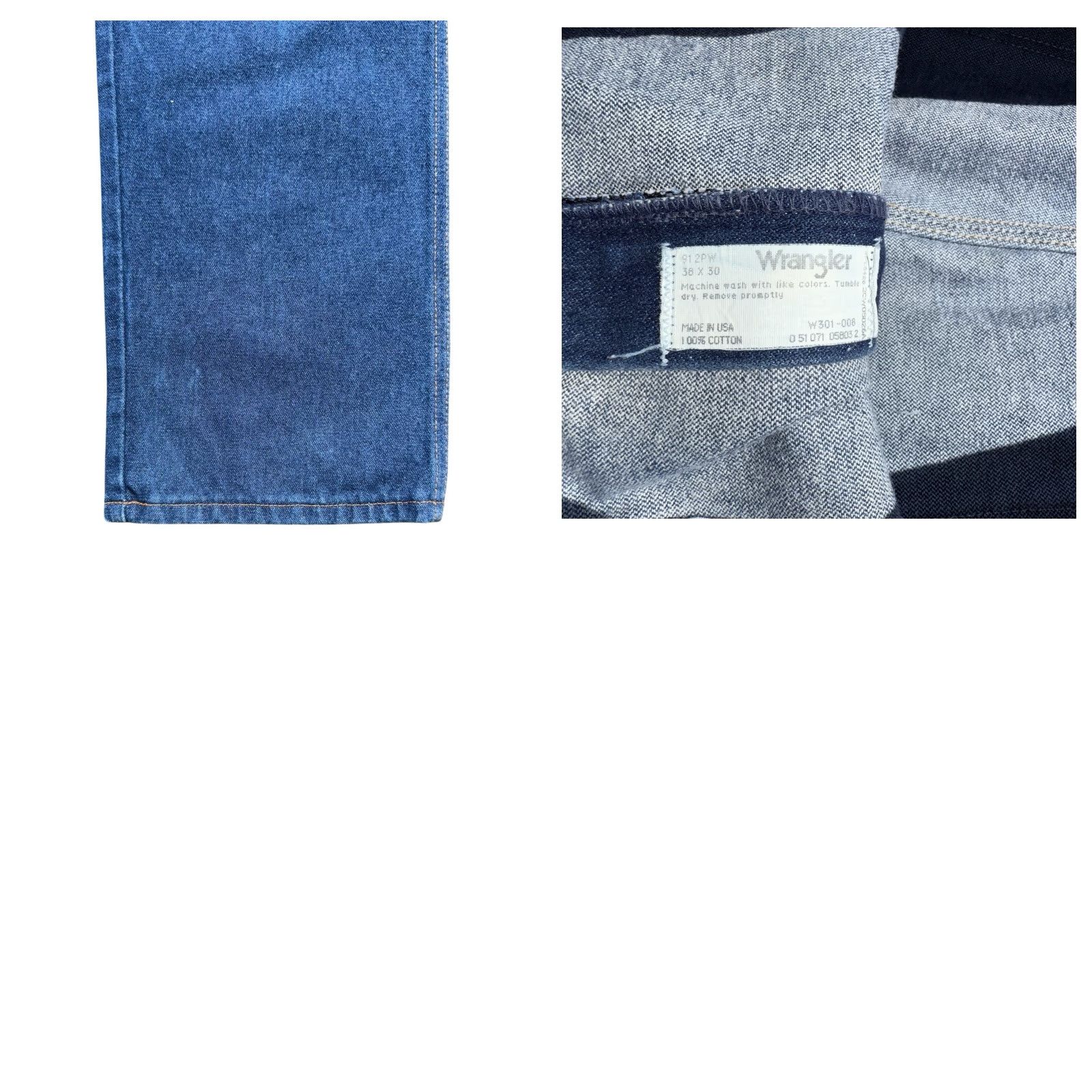 Wrangler VINTAGE Wrangler Cowboy Cut Jeans Blue USA Made Western 38x30 Mens Bootcut 1970s Size US 38 / EU 54 - 8 Thumbnail