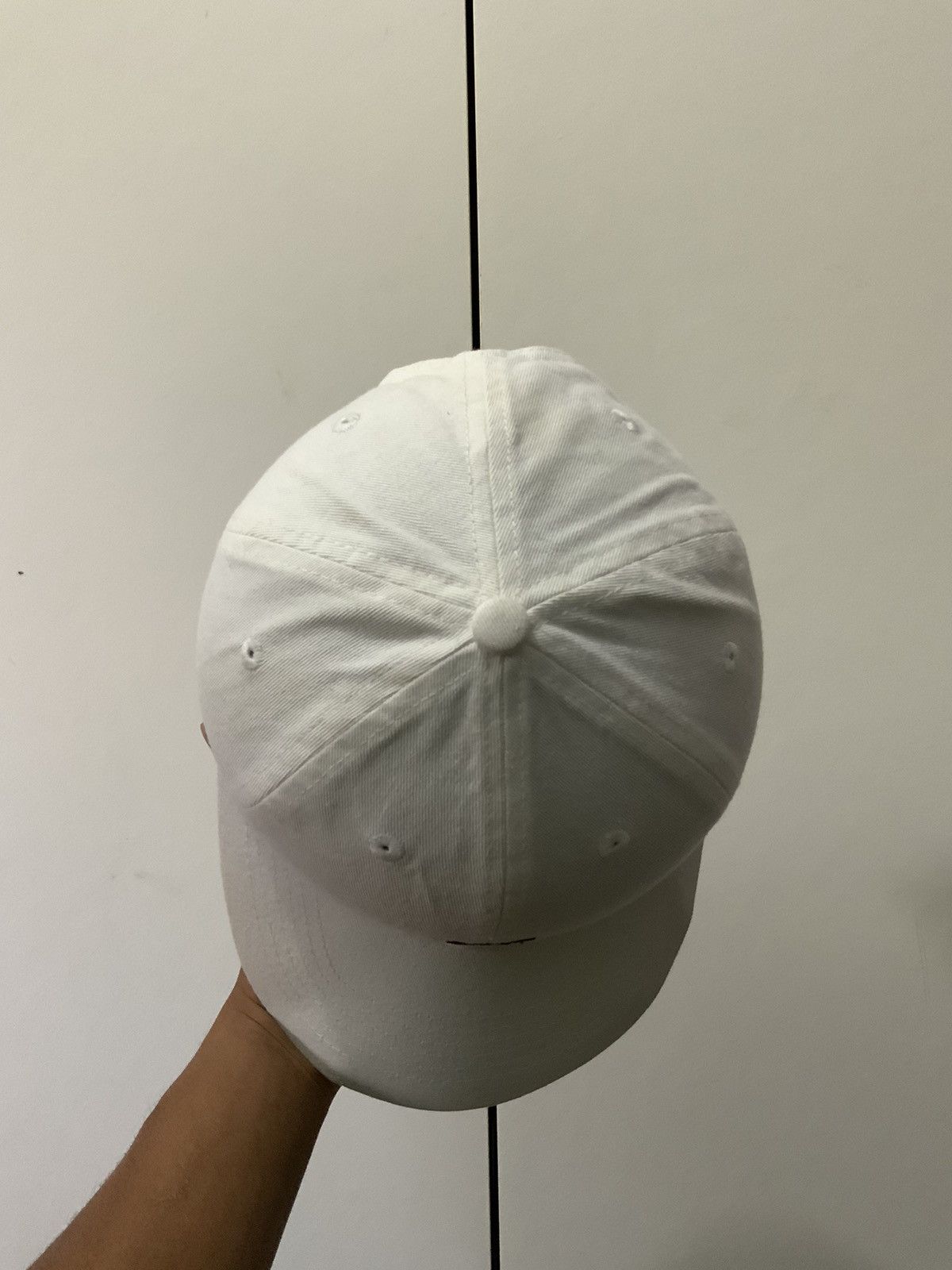 Japanese Brand Plain White Black Logo Hat Size ONE SIZE - 6 Thumbnail