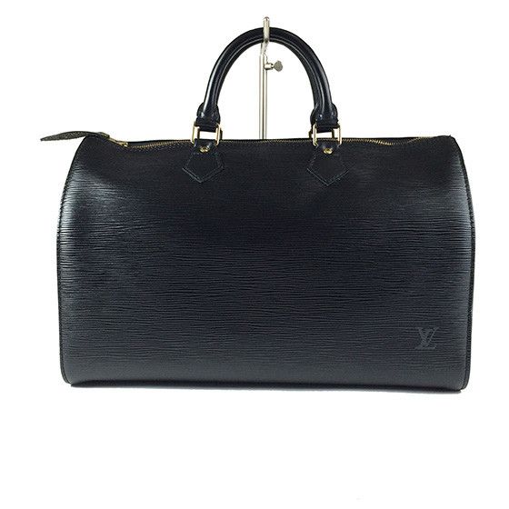 Louis Vuitton Epi Speedy 35 Noir Black Boston Bag
