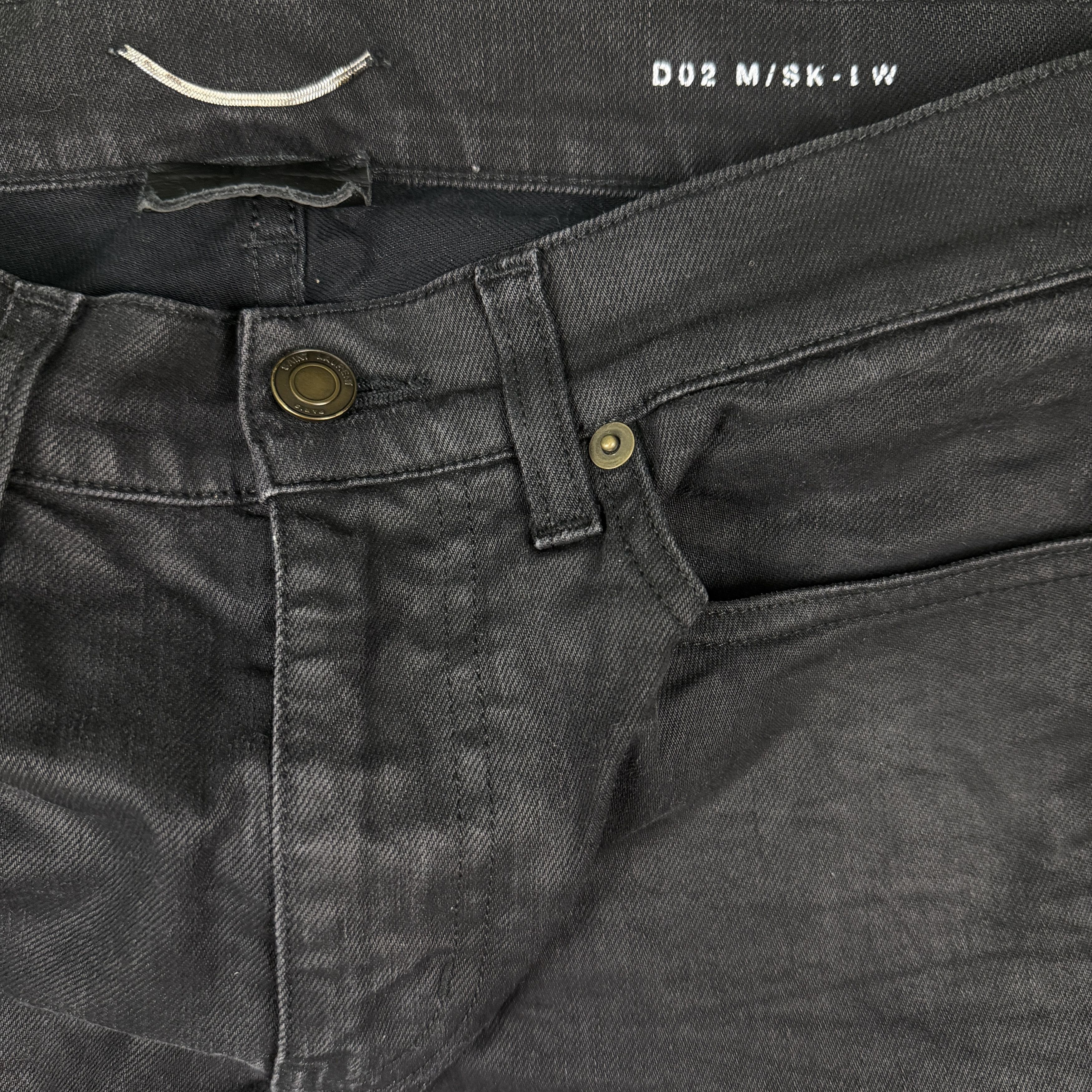 Saint Laurent Paris Waxed Saint Laurent Skinny Jeans Size US 32 / EU 48 - 3 Thumbnail