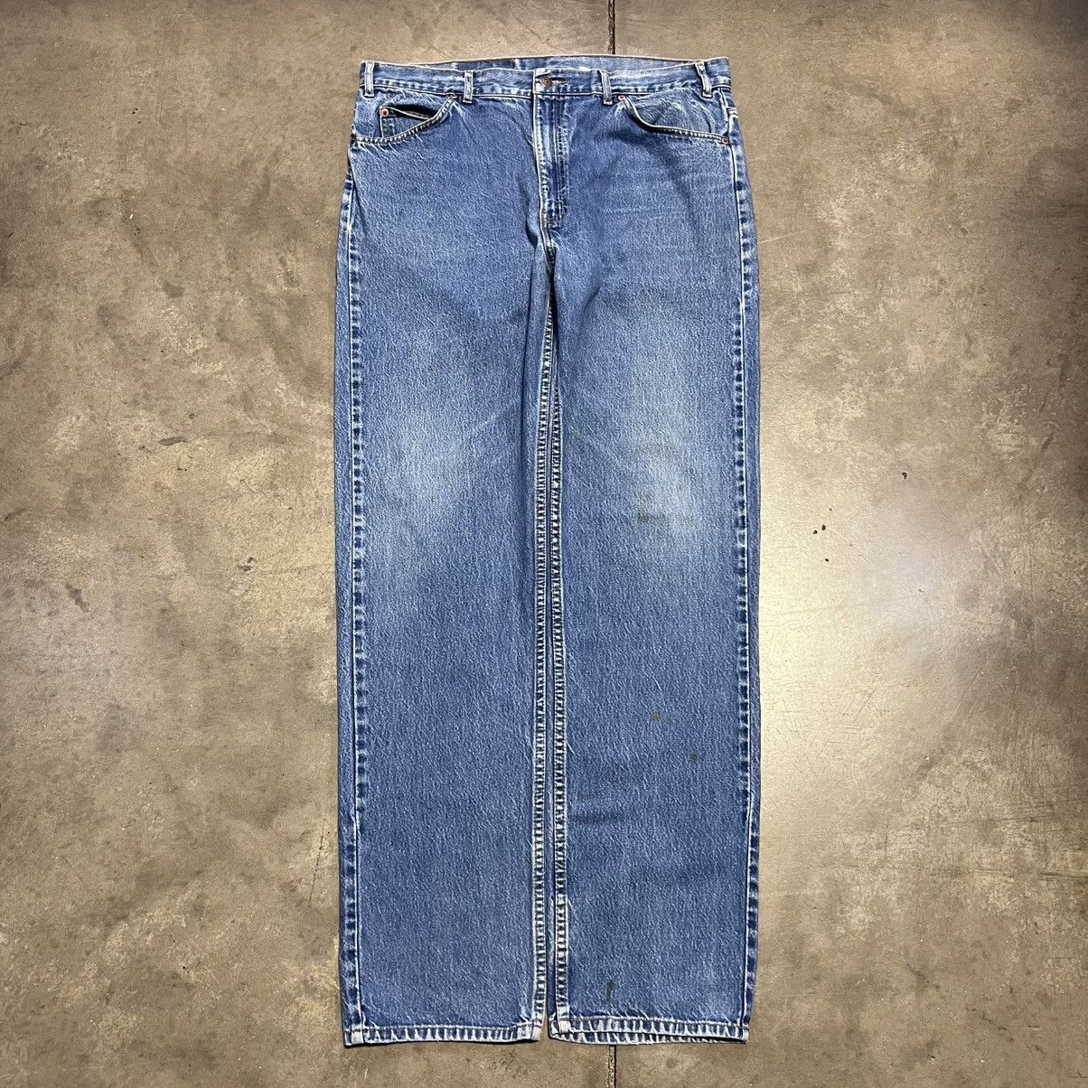 Levi's × Vintage Vintage 90s Levis 550 Orange Tab Denim Jeans Faded Western Size US 40 / EU 56 - 6 Thumbnail