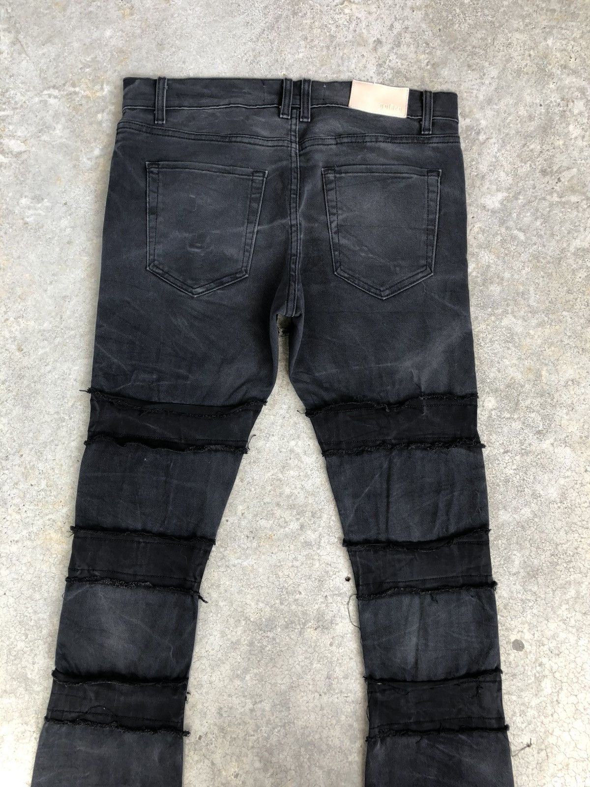 Japanese Brand Golden Flared Jeans Boro Patchwork Distressed Size US 34 / EU 50 - 8 Thumbnail