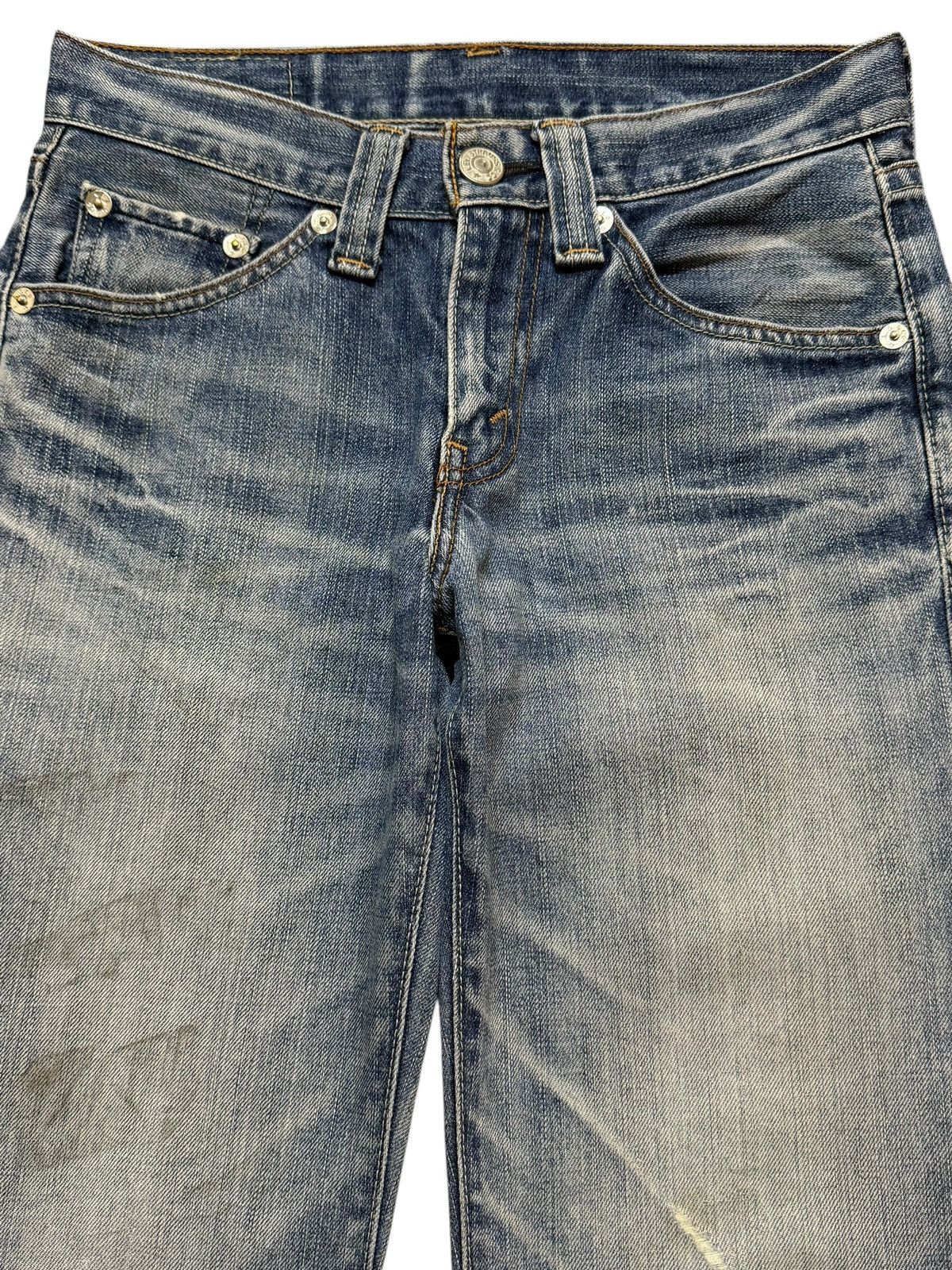 Levi's Vintage Y2K Levis 708 Faded Wash Whiskers Wide Leg Bootcut Size US 30 / EU 46 - 3 Thumbnail