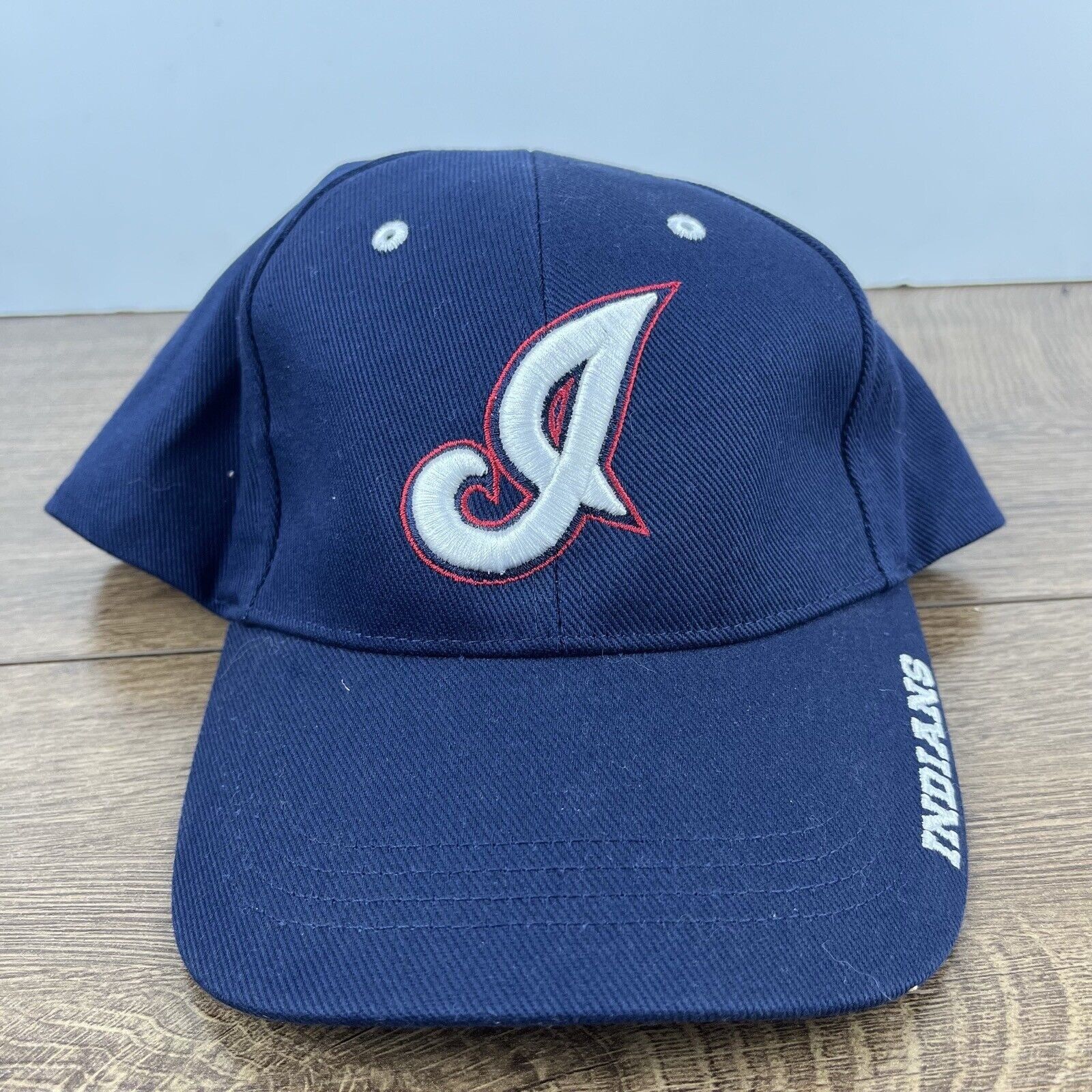 Other Cleveland Indians MLB Hat Indians Blue Adjustable Hat Blue A Size ONE SIZE - 4 Thumbnail