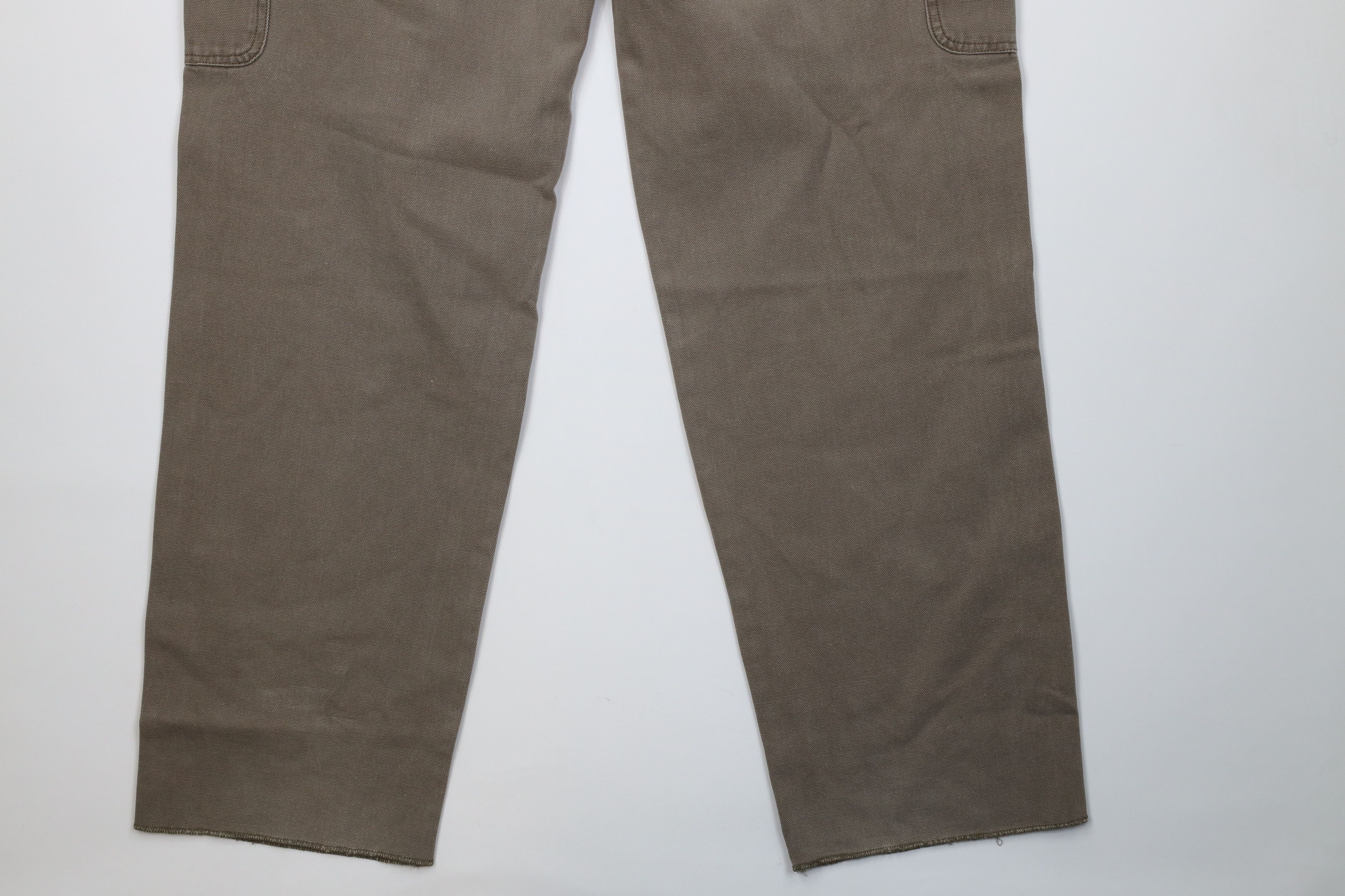 Cabelas Vintage 90s Cabelas Heavy Canvas Wide Leg Cargo Pants Brown Size US 38 / EU 54 - 13 Thumbnail