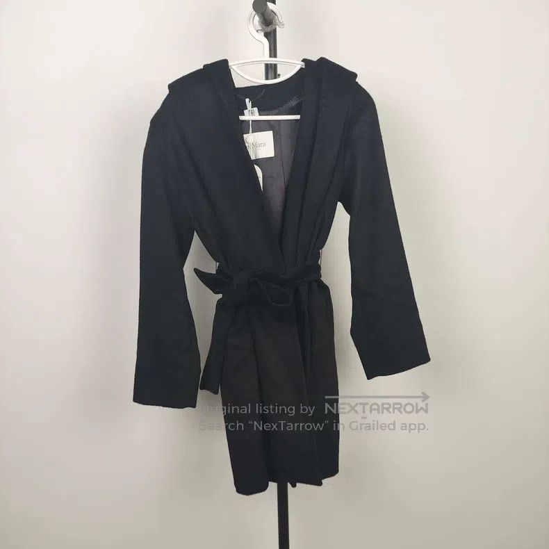 Max Mara Bathrobe Coat Black