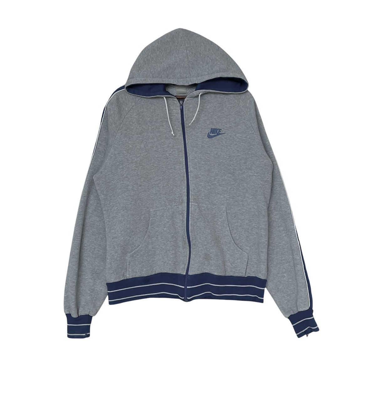 Nike × Vintage Vintage Brand Nike Blue Tag Hoodies 1990s Size US M / EU 48-50 / 2 - 1 Thumbnail