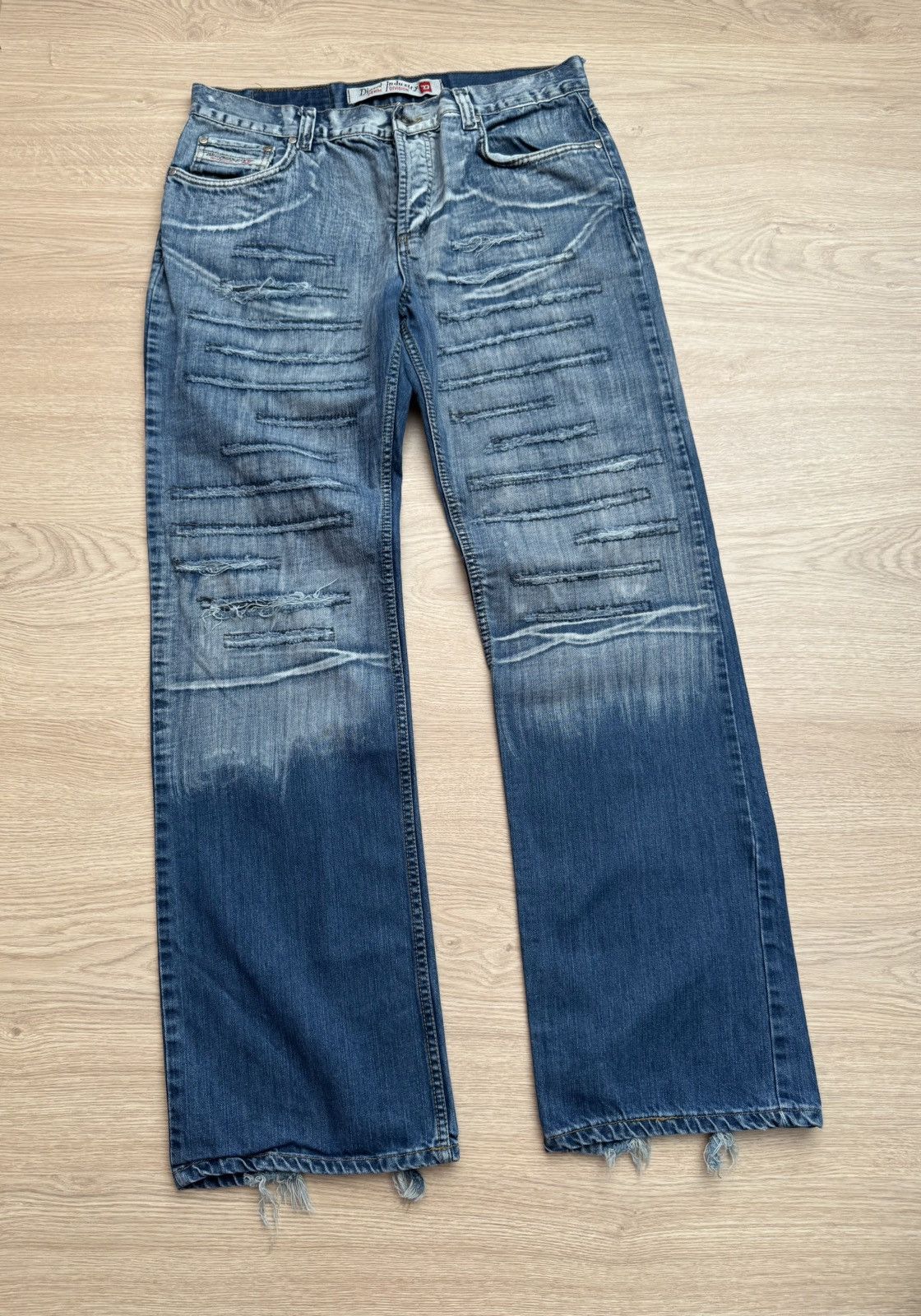 Vintage Diesel y2k Jeans Japanese Ripped Distressed Pants