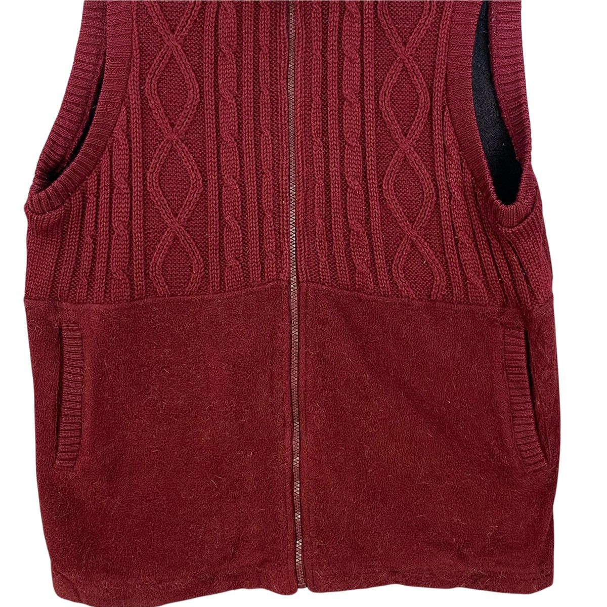 MCM Vintage MCM Half Knitted Zipper Vest Jacket Size US L / EU 52-54 / 3 - 4 Thumbnail