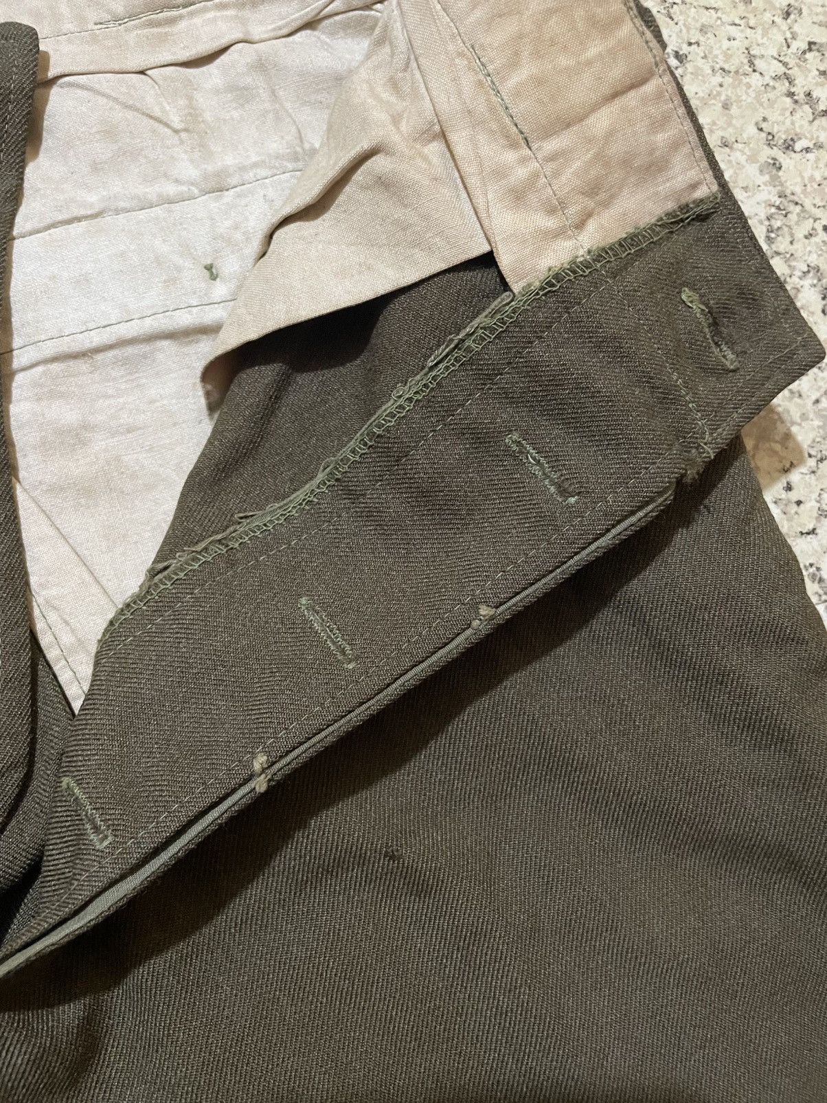 Vintage ARCHIVAL VINTAGE US ARMY M-1945 TROUSERS WWII KOREAN WAR ERA Size US 31 - 15 Thumbnail