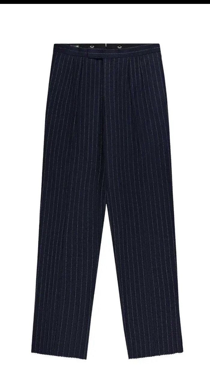 Aime Leon Dore Aime Leon Dore Pinstripe Wool Suit Trouser Navy Trousers 34 Size 34R - 1 Thumbnail