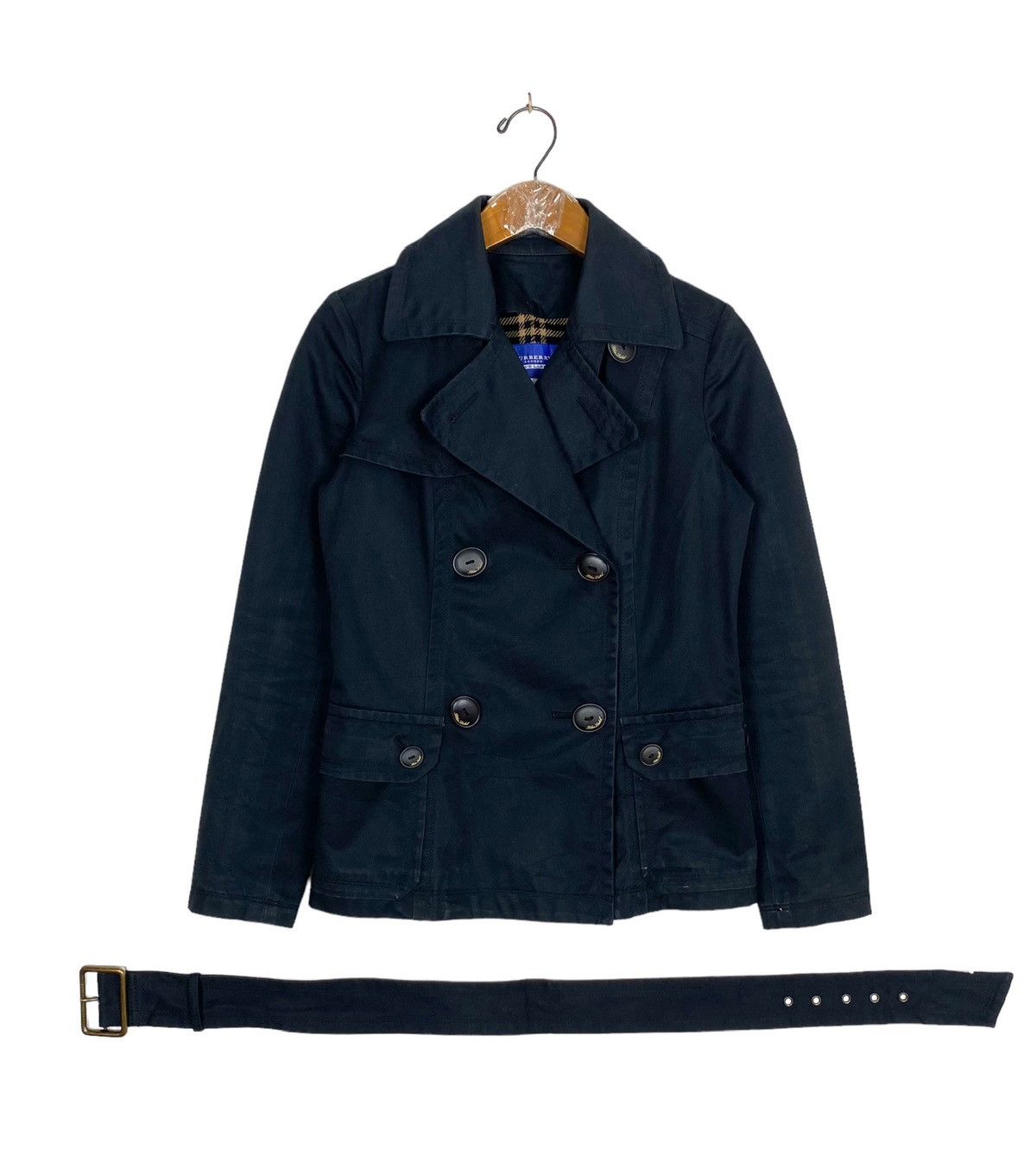 Burberry Rare‼️ Burberry Blue Label Belted Jacket Size S / US 4 / IT 40 - 1 Thumbnail