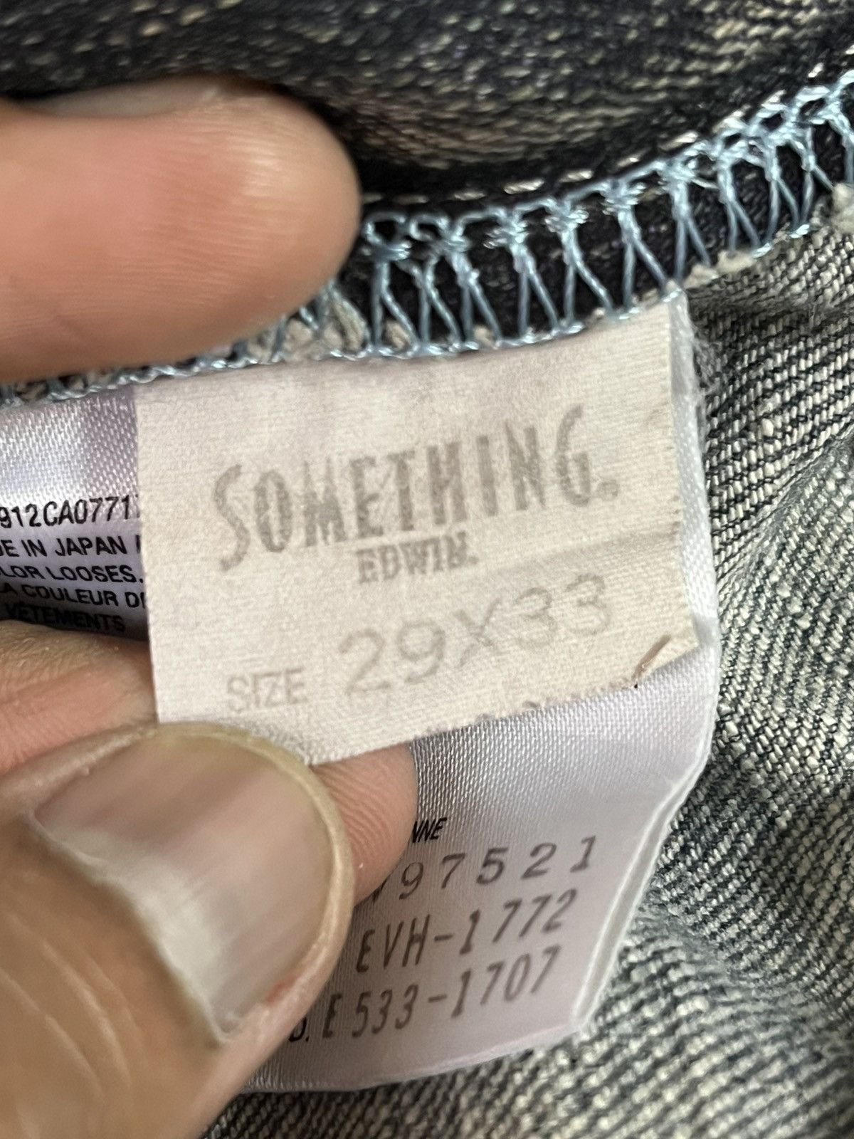 Edwin VINTAGE SOMETHING EDWIN FLARED JEANS FADED STYLE PUNK Size 32" / US 10 / IT 46 - 13 Thumbnail