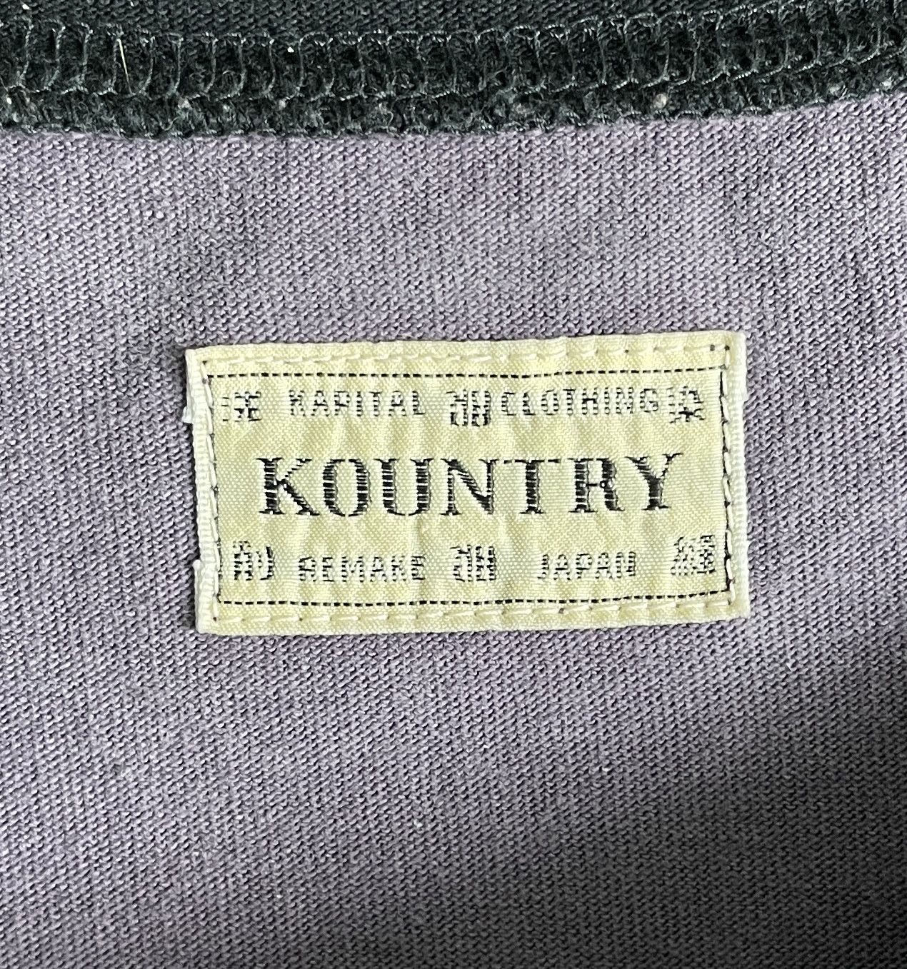 Kapital KAPITAL Two Tone Purple Black Skeleton Tee Size US XL / EU 56 / 4 - 4 Thumbnail