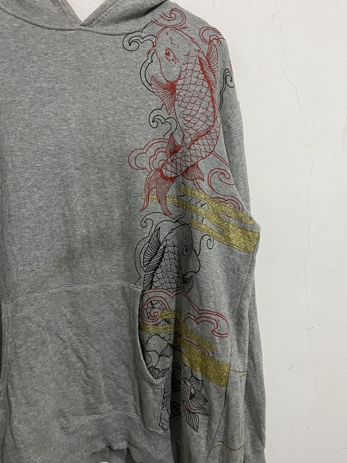 Japanese Brand 💸BINDINGOFFER💸Japanese sorridere koi fish hoodie Size US XL / EU 56 / 4 - 5 Thumbnail
