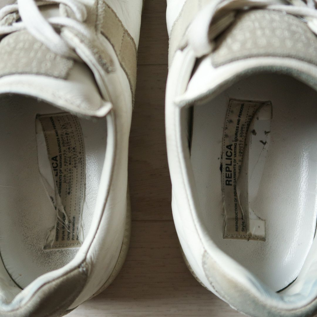 Maison Margiela Maison Margiela White German Army Trainer Shoes Size US 9 / EU 42 - 8 Thumbnail