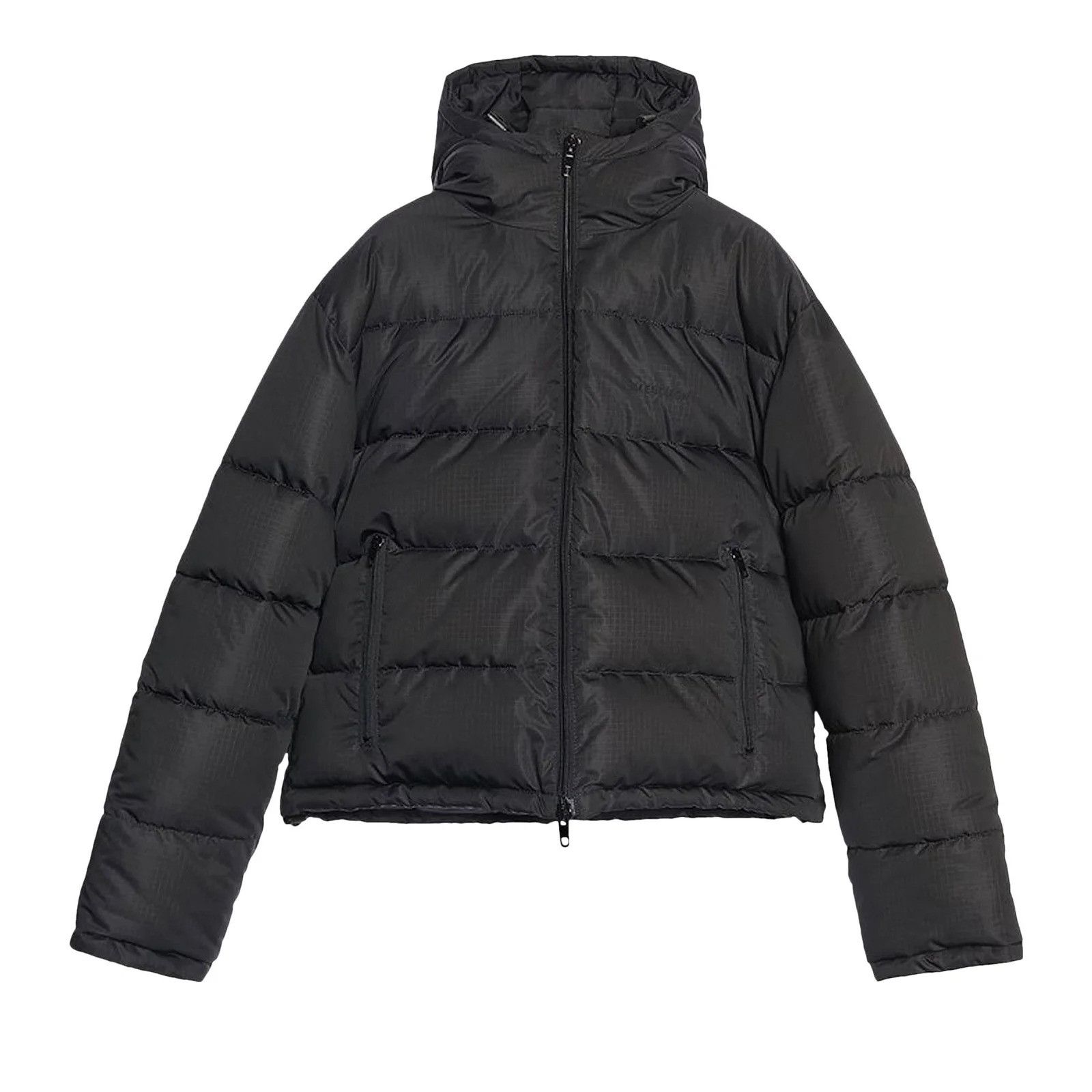 image of Balenciaga O1Srvl11E0224 New Swing Puffer Jacket In Balck in Black, Women's (Size XS)