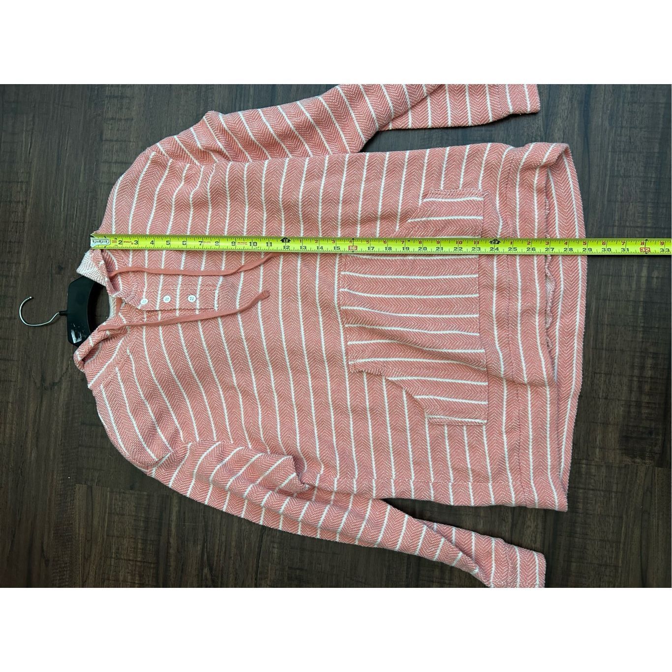 Onia Onia Micah Striped Herringbone Loopback Cotton-Blend Hoodie, Size US L / EU 52-54 / 3 - 8 Thumbnail