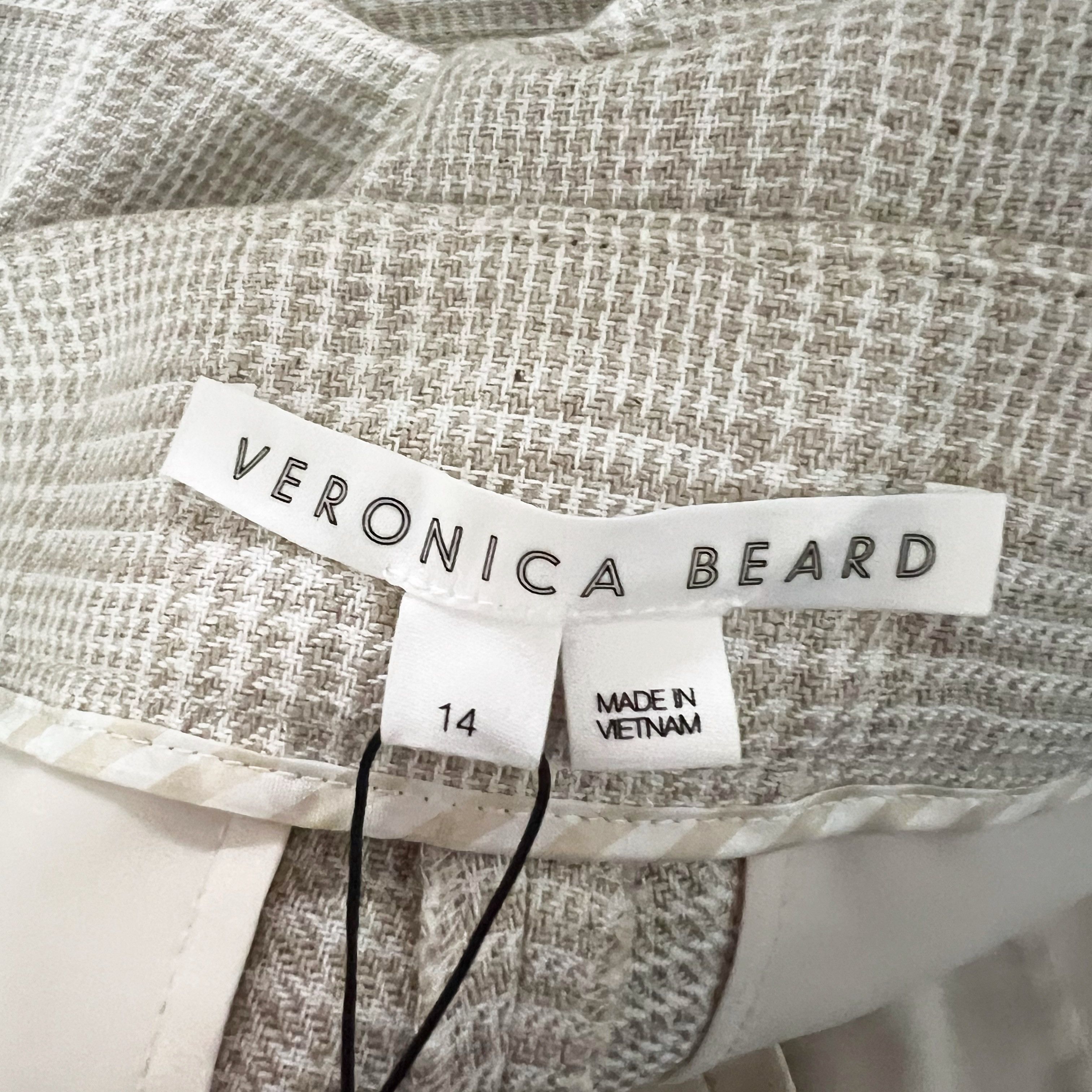 Veronica Beard NEW Veronica Beard Isley Linen Cotton Straight Size 36" / US 14 / IT 50 - 2 Thumbnail