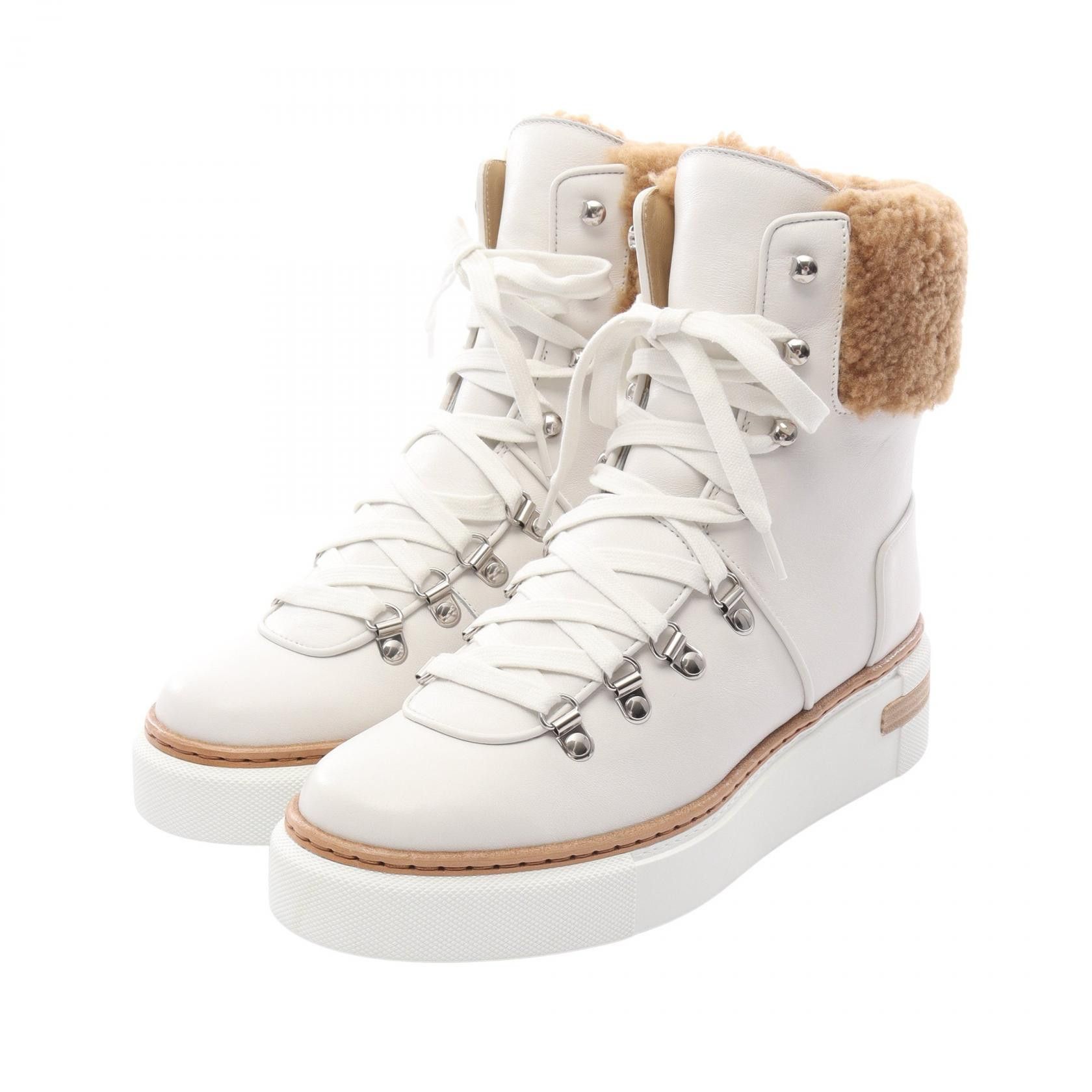 Hermes Hermes Hermes Flocon Leather Shearling Boots Leather Shoes DUTY FREE for USA Size ONE SIZE - 1 Thumbnail