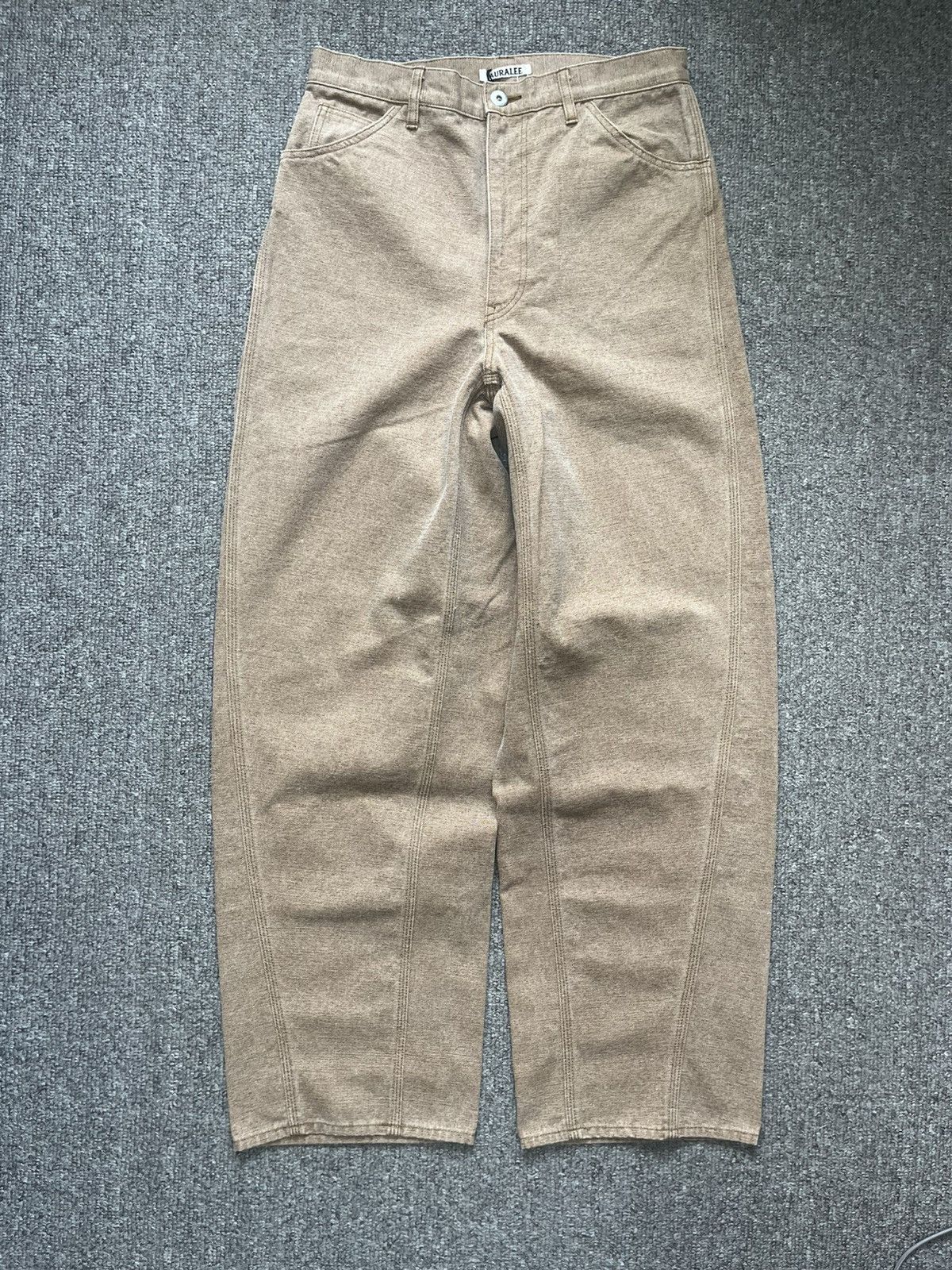 Auralee Auralee Washed Organic Canvas Pants size 2 Light Brown Size 28" / US 6 / IT 42 - 4 Thumbnail