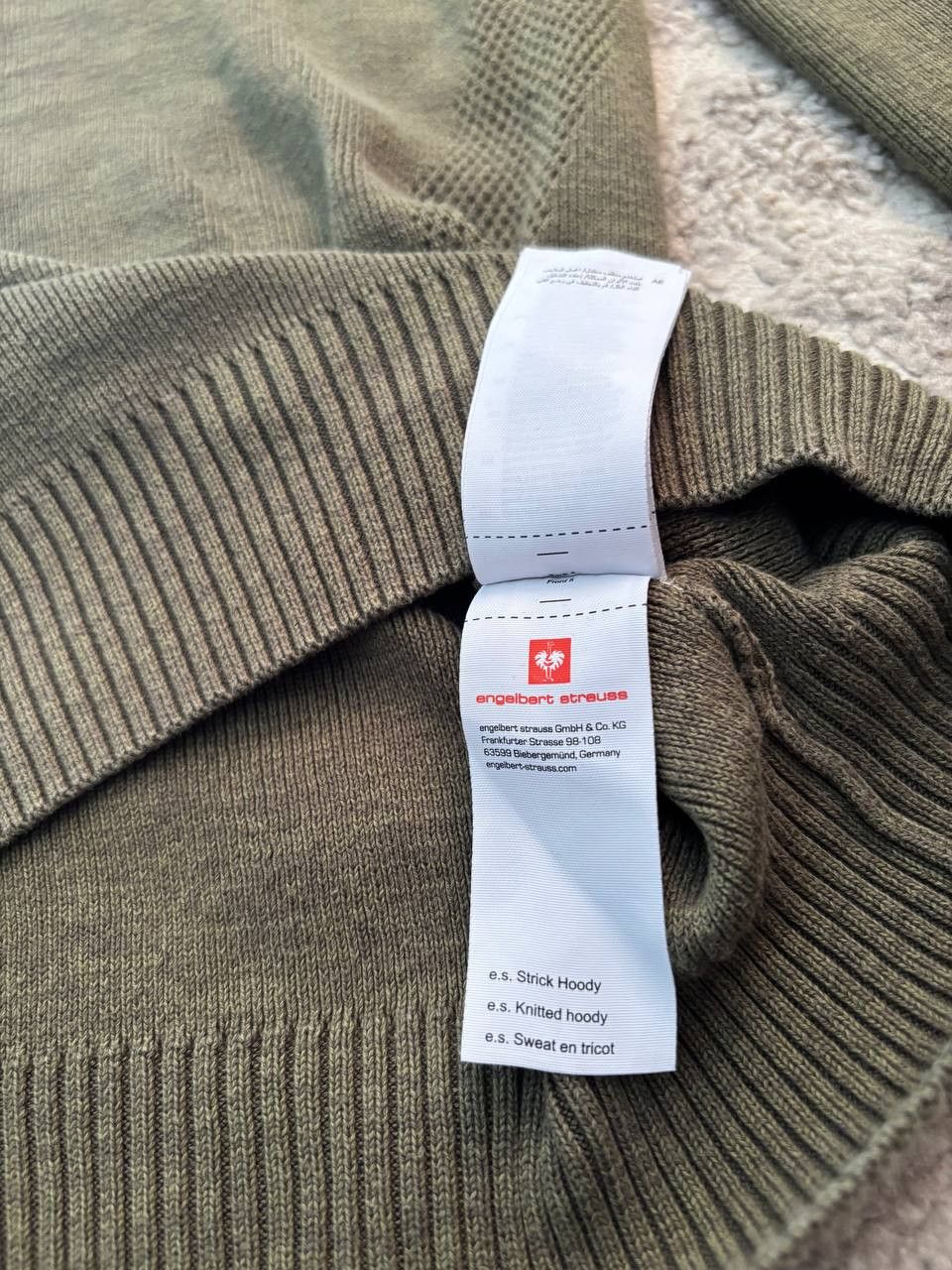 Other Engelbert Strauss Knitted Cotton Hoody Olive Green Size L Size US L / EU 52-54 / 3 - 8 Thumbnail
