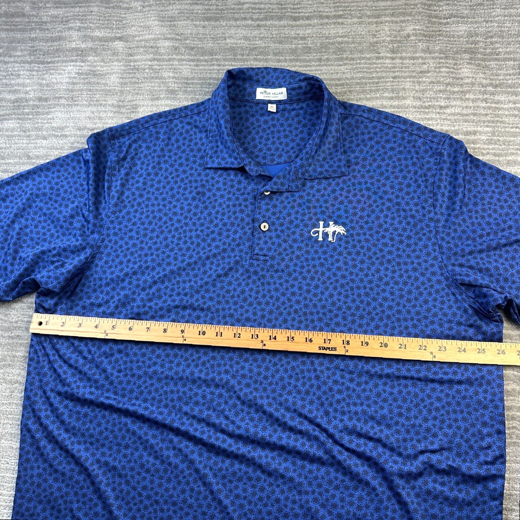 Peter Millar Peter Millar Polo Shirt Mens XL Blue All Over Print Golf Summer Comfort Polo Shirt Mens XL Blue All Over Print Golf Summer Comfort Size US XL / EU 56 / 4 - 7 Thumbnail