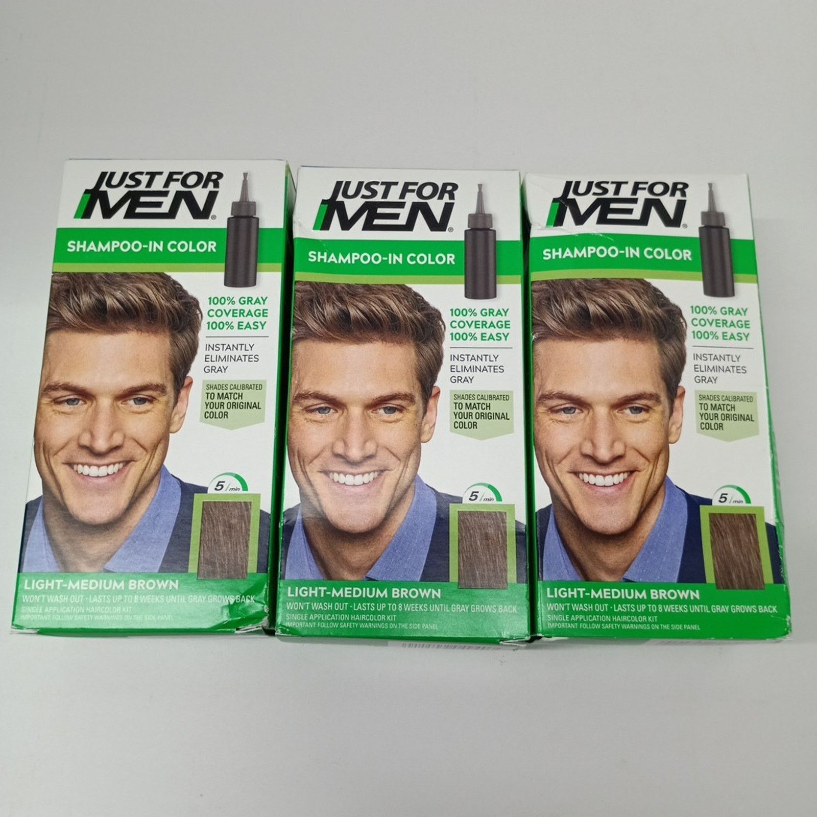 Other 3 Boxes: Just For Men Shampoo Color H-30 Light Medium Brown Size ONE SIZE - 1 Thumbnail