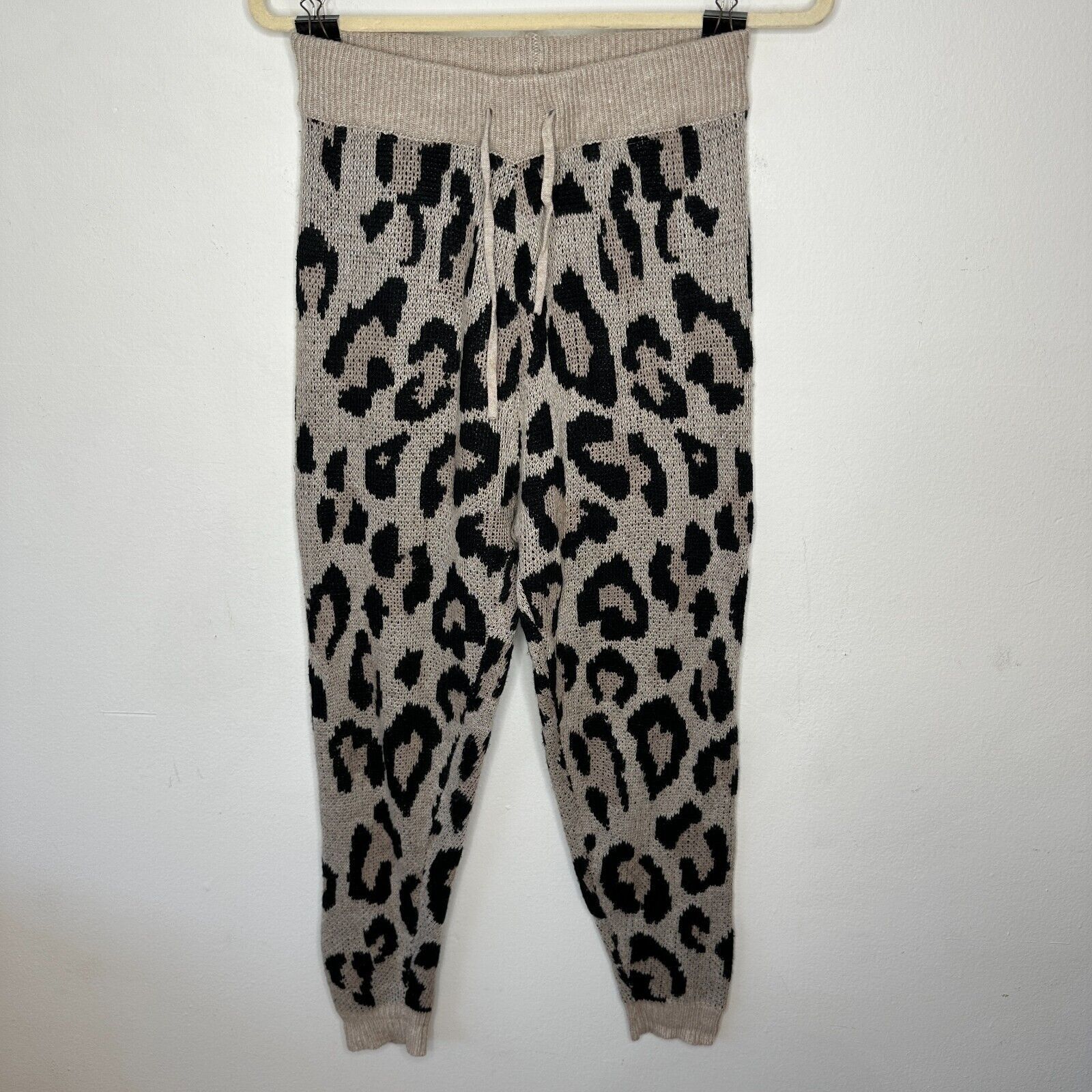 Other Olivaceous Cheetah Print Jogger Pajama Pant Drawstring L Size 36" / US 14 / IT 50 - 9 Thumbnail