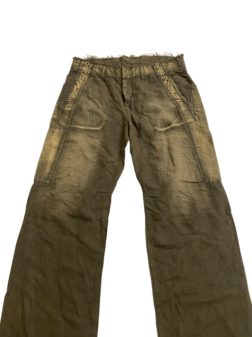 Marithe + Francois Girbaud 2006 MFG Brown Wash Baggy Loose Jeans Size US 34 / EU 50 - 3 Thumbnail