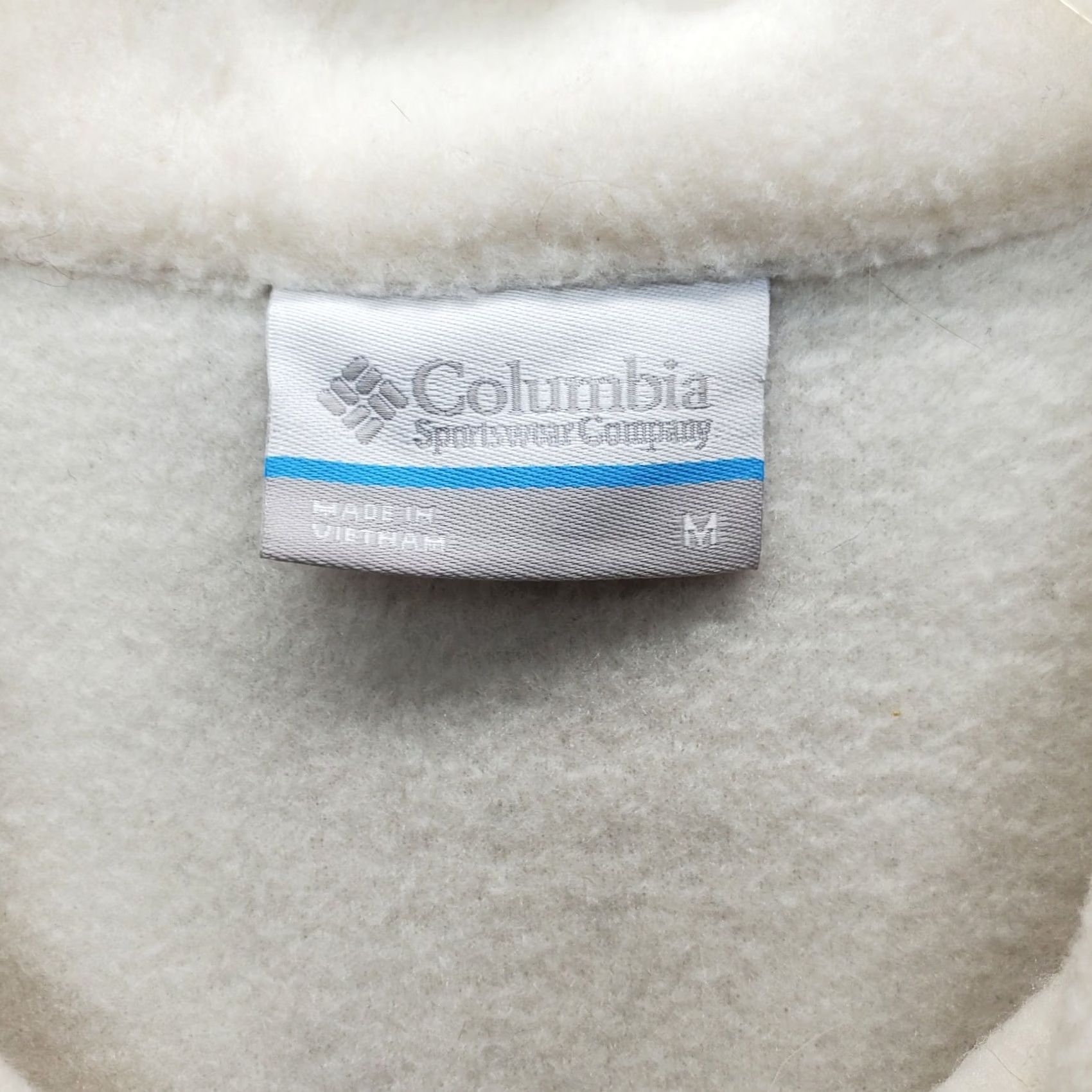 Logo 7 Columbia Pullover Sweater Women M Multi Fleece Patch Logo Quarter Snap Front EUC Size M / US 6-8 / IT 42-44 - 5 Thumbnail