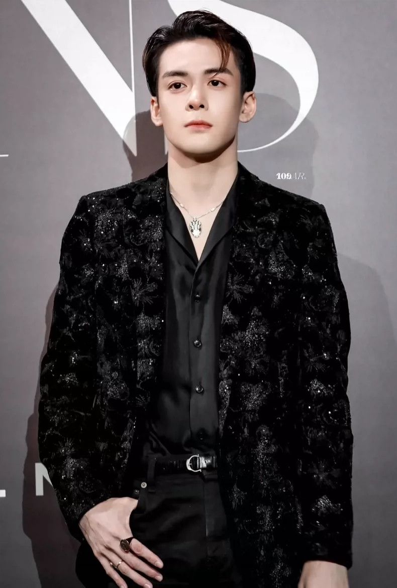 Saint Laurent Paris Saint Laurent 21SS Black Velvet Hibiscus blazer 2504-Nextar Size 46R - 9 Thumbnail