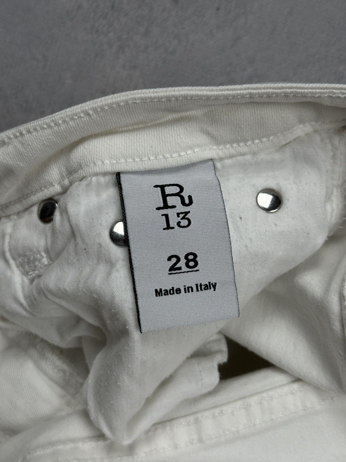 R13 R13 Alison Crop Jeans White Riot Size 28 Made in Italy Lux Size 28" / US 6 / IT 42 - 14 Thumbnail