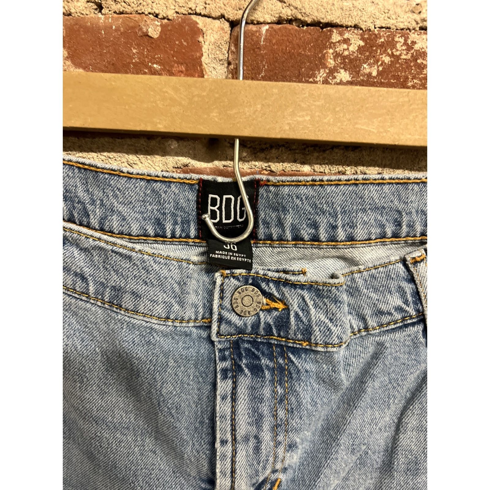 Bdg BDG Jeans Womens 36 Flare Ultra Low Rise Stone Wash Blue Stretch NWT Size 25" / US 0 / IT 36 - 2 Thumbnail