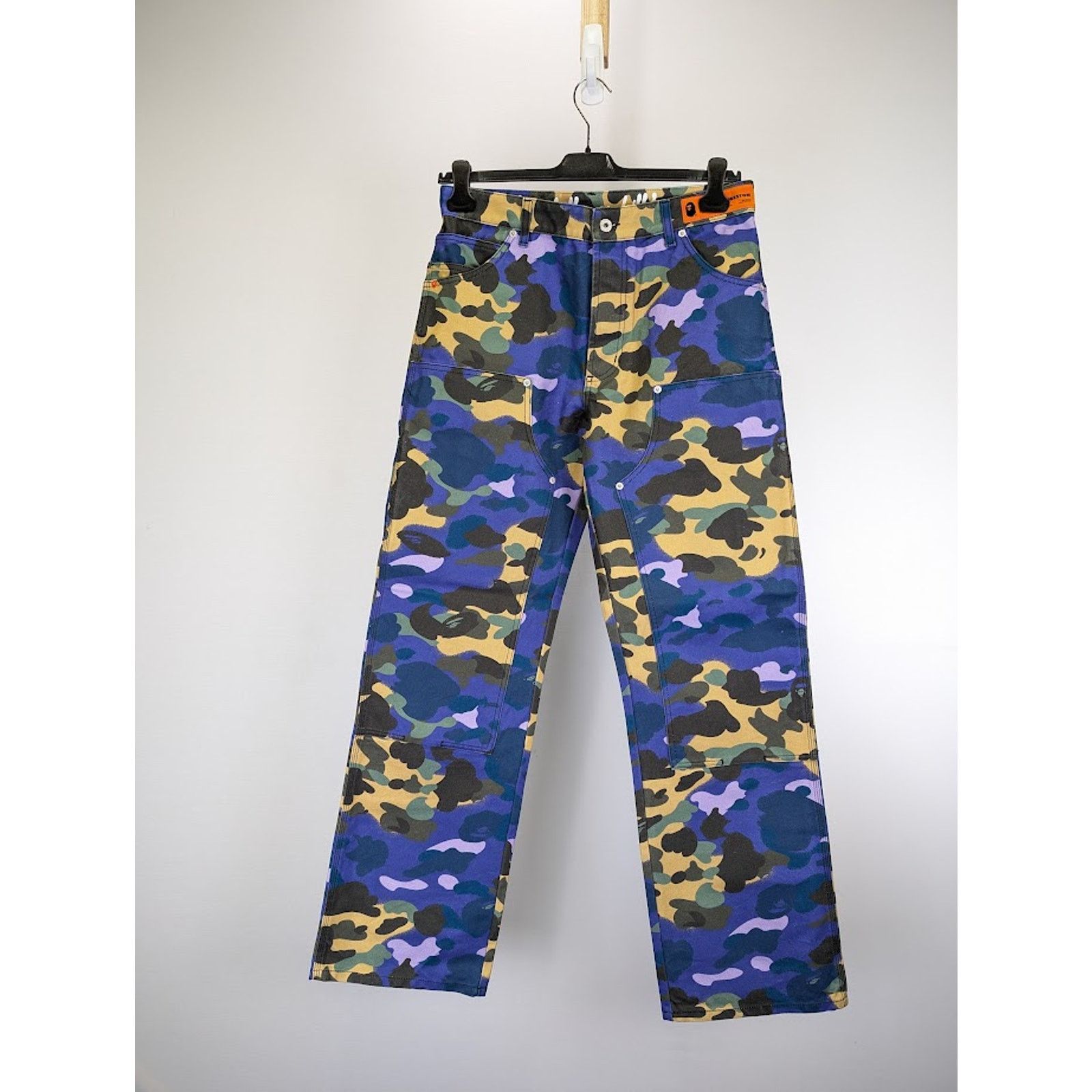Bape × Heron Preston o1rshd1 Camou Worker Pant Camouflage in Multicolor Size US 32 / EU 48 - 2 Thumbnail